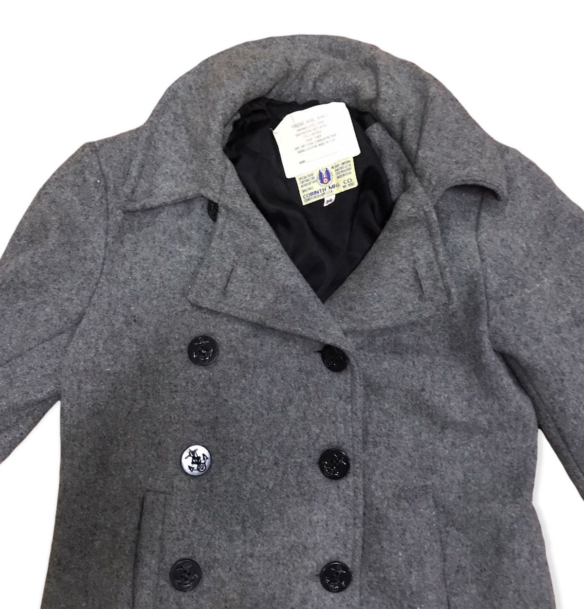 Vintage Vintage Military Corinth MCG Cool Weather Wool Peacoat Size US S / EU 44-46 / 1 - 2 Thumbnail