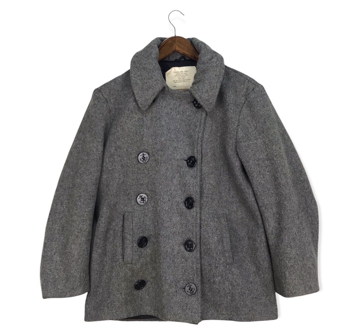 Vintage Vintage Military Corinth MCG Cool Weather Wool Peacoat Size US S / EU 44-46 / 1 - 1 Thumbnail
