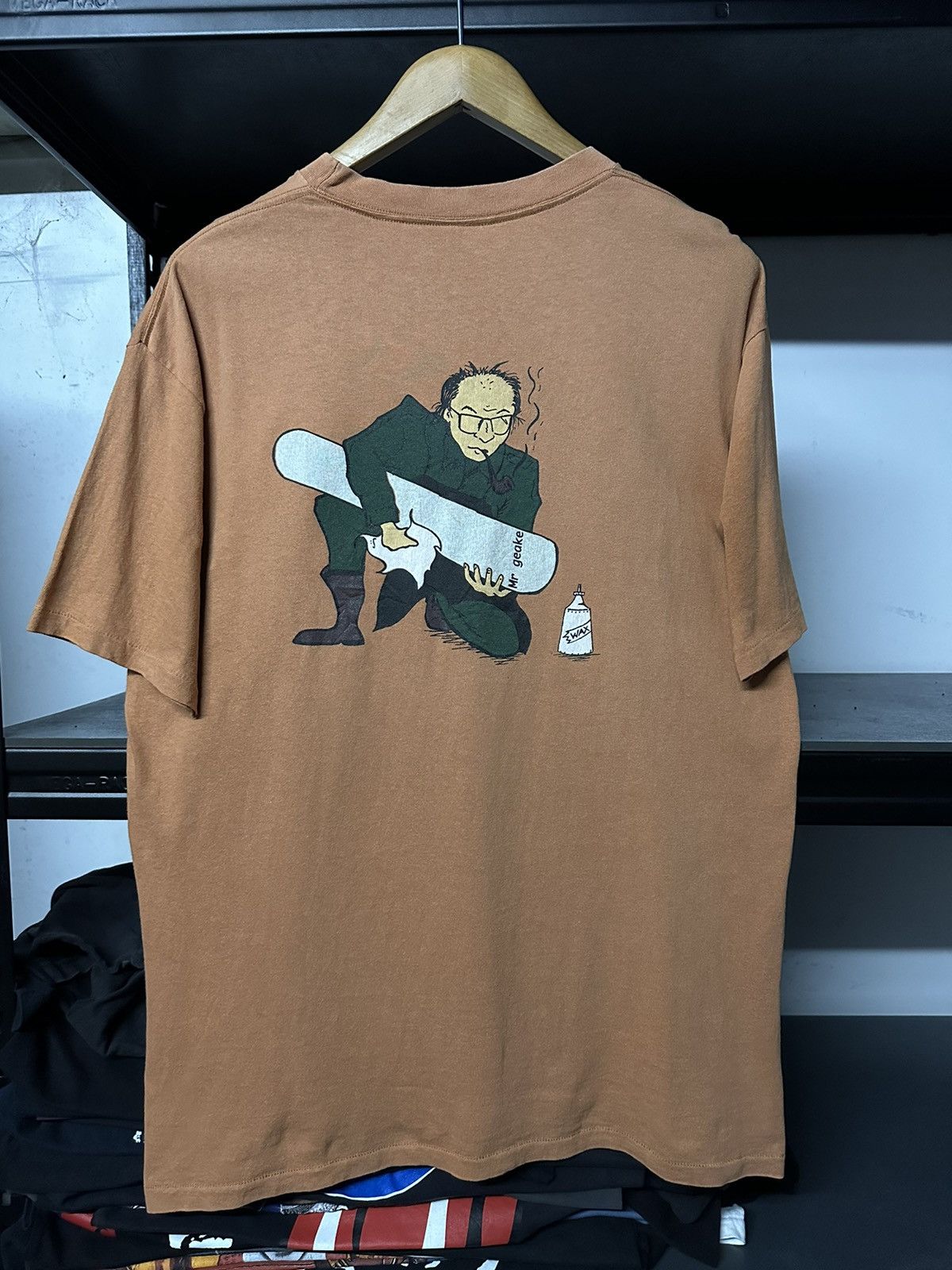 Quiksilver × Vintage Vintage 90s Mr Geake Snowboards Faded Tee Size US XL / EU 56 / 4 - 1 Thumbnail