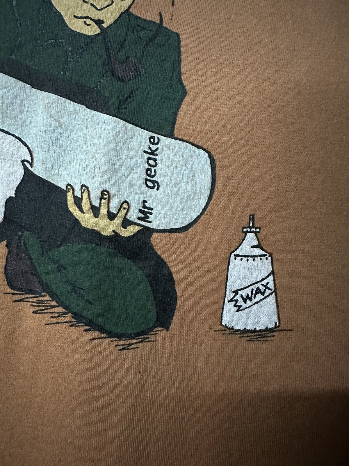 Quiksilver × Vintage Vintage 90s Mr Geake Snowboards Faded Tee Size US XL / EU 56 / 4 - 3 Thumbnail