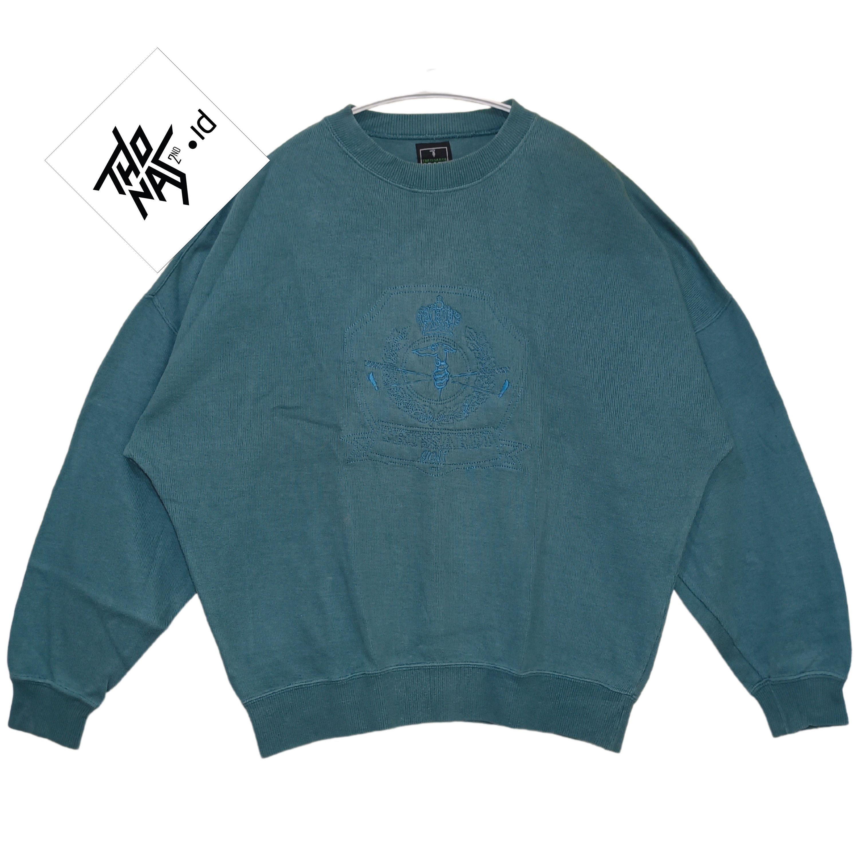 Trussardi Vintage TRUSSARDI GOLF Sweatshirt Designer Size US L / EU 52-54 / 3 - 1 Thumbnail