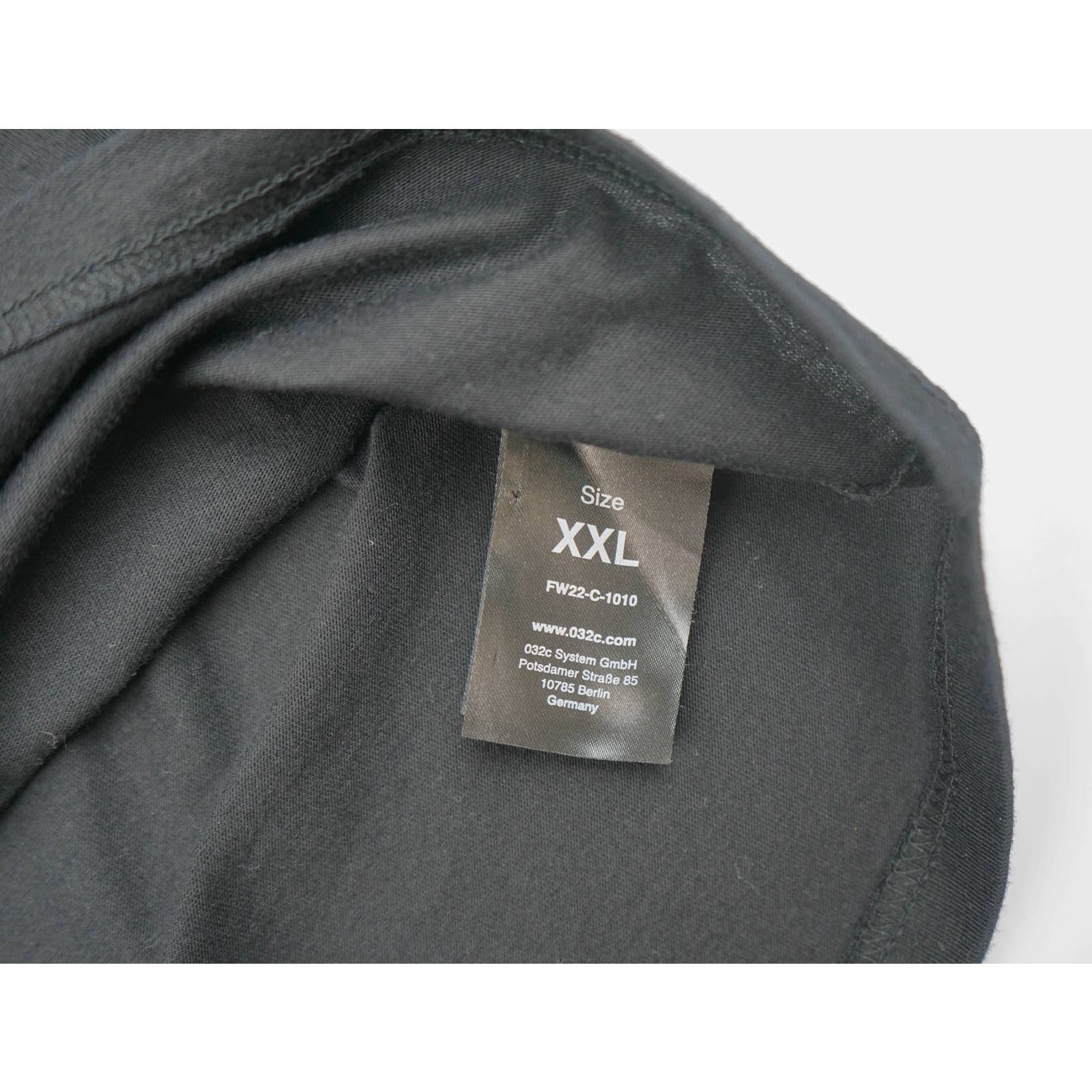 032c 032C Black FW22 Logo T-Shirt Size US XXL / EU 58 / 5 - 4 Thumbnail