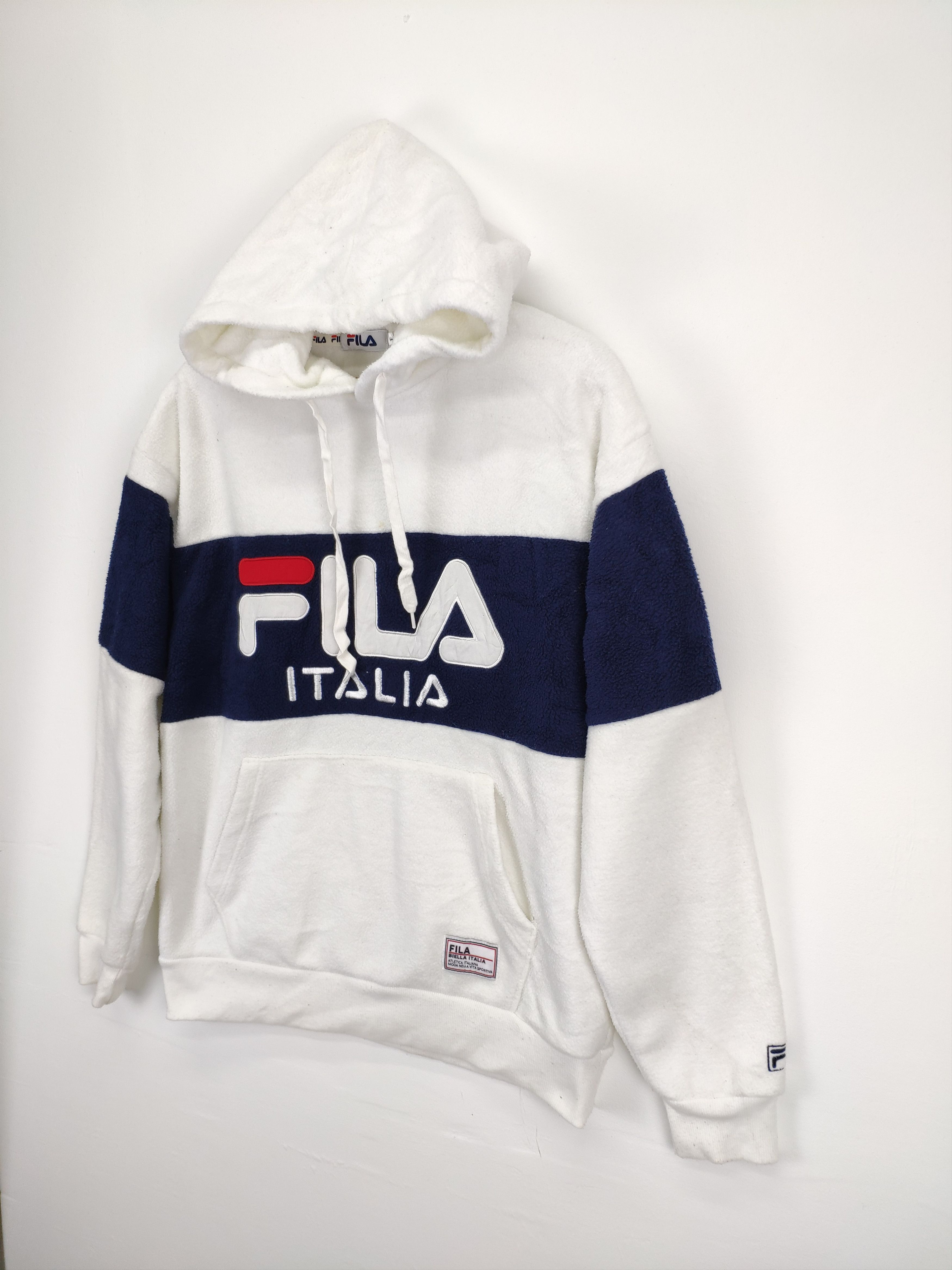 Fila × Vintage Steal 💥 Fila Italia Spell Out Hoodie Sweater Big Logo Size US M / EU 48-50 / 2 - 2 Thumbnail