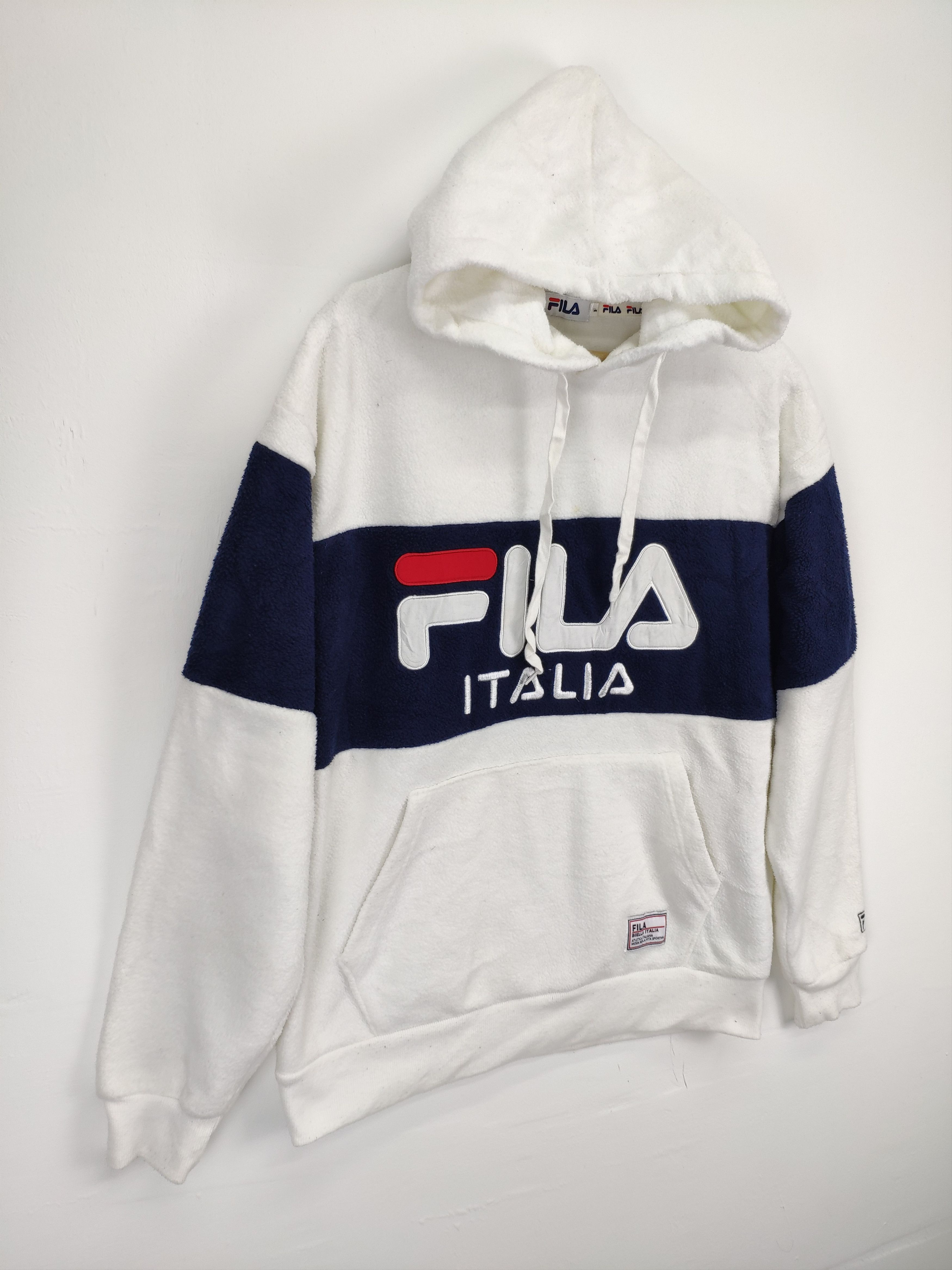 Fila × Vintage Steal 💥 Fila Italia Spell Out Hoodie Sweater Big Logo Size US M / EU 48-50 / 2 - 3 Thumbnail