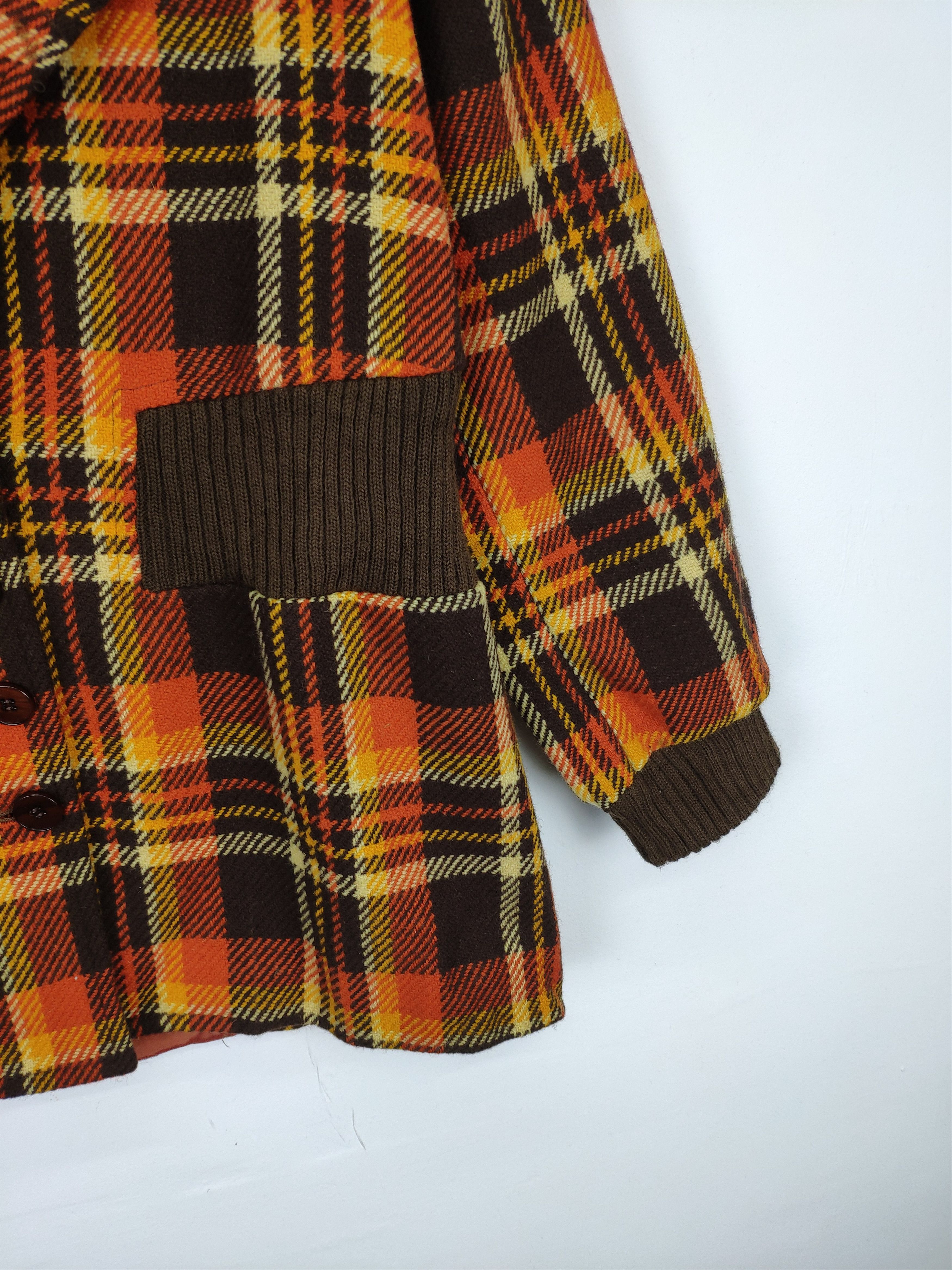 Other Vintage 90s Japanese Brand Wool Plaid Jacket Size S / US 4 / IT 40 - 7 Thumbnail