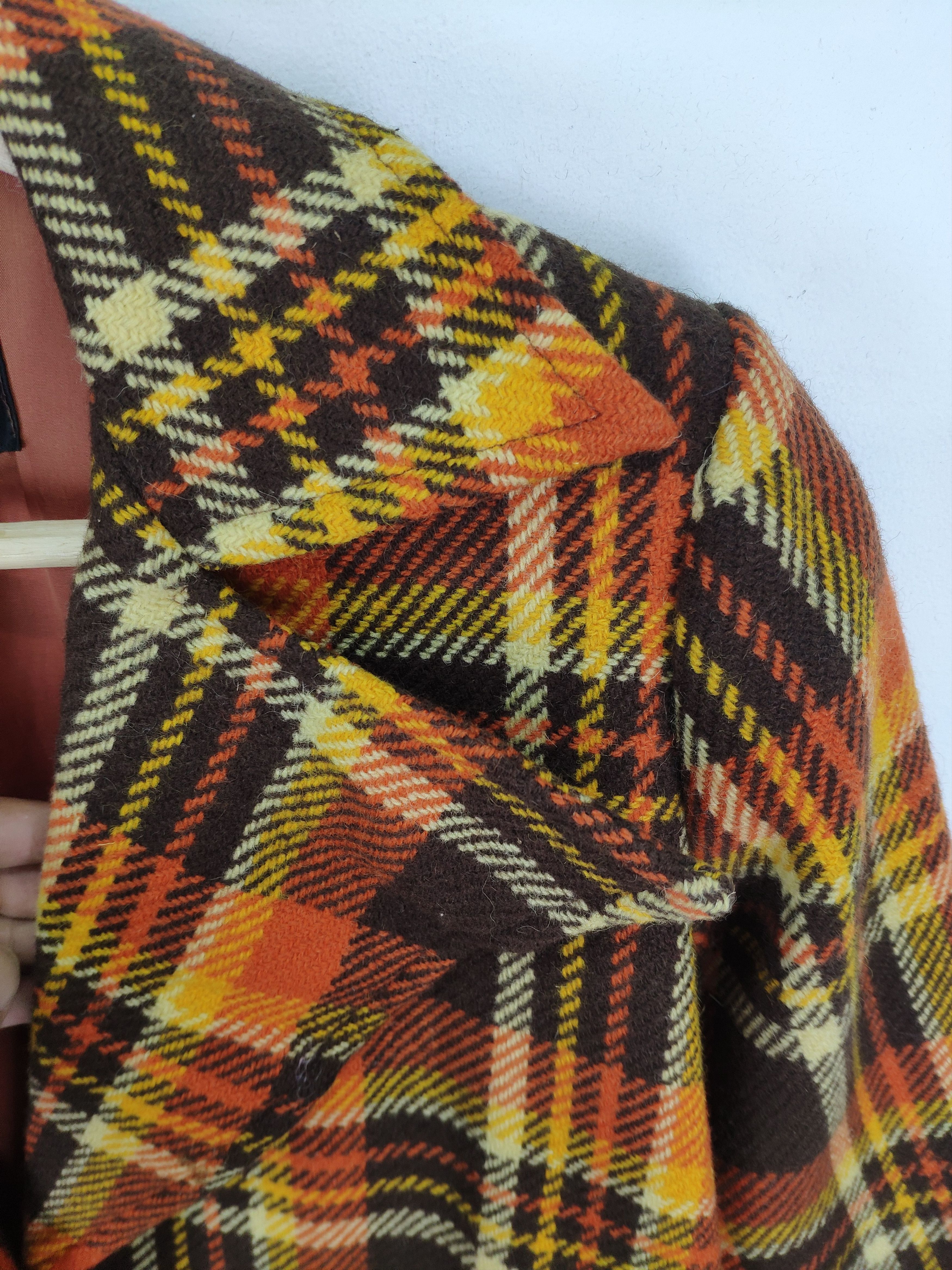 Other Vintage 90s Japanese Brand Wool Plaid Jacket Size S / US 4 / IT 40 - 8 Thumbnail