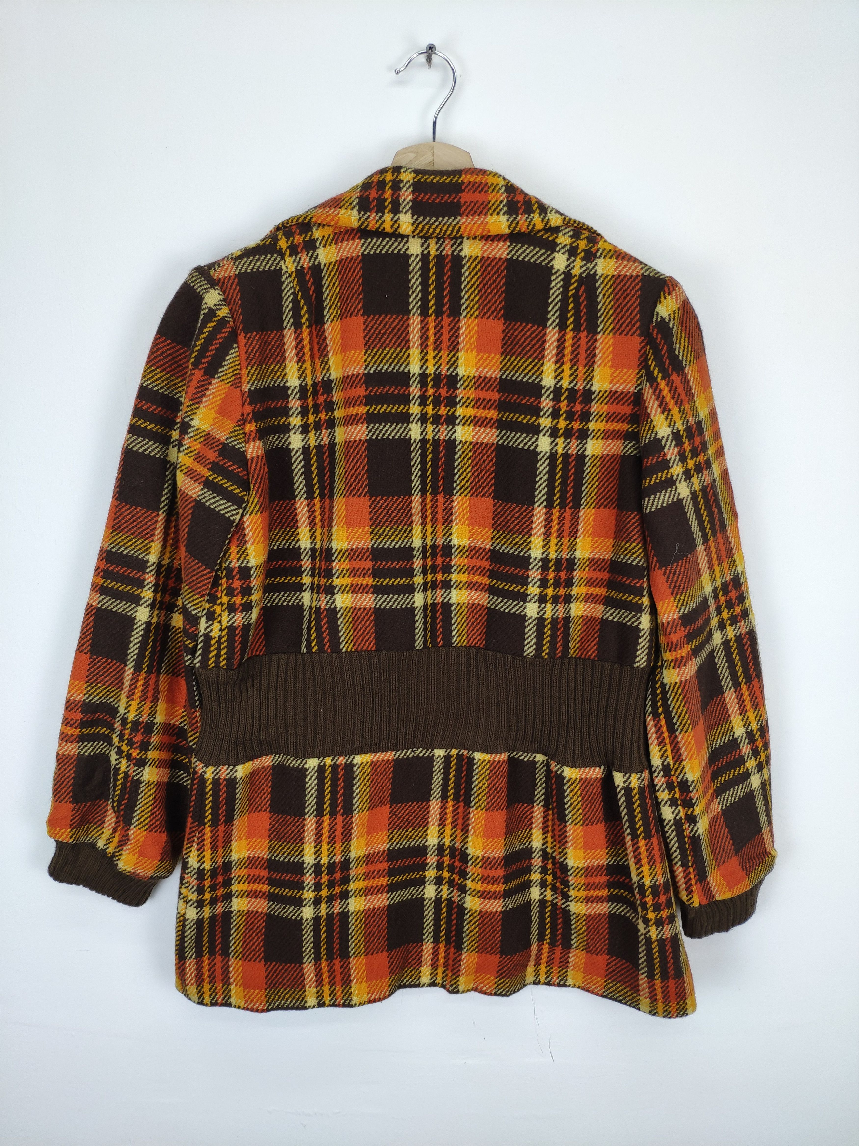 Other Vintage 90s Japanese Brand Wool Plaid Jacket Size S / US 4 / IT 40 - 10 Thumbnail
