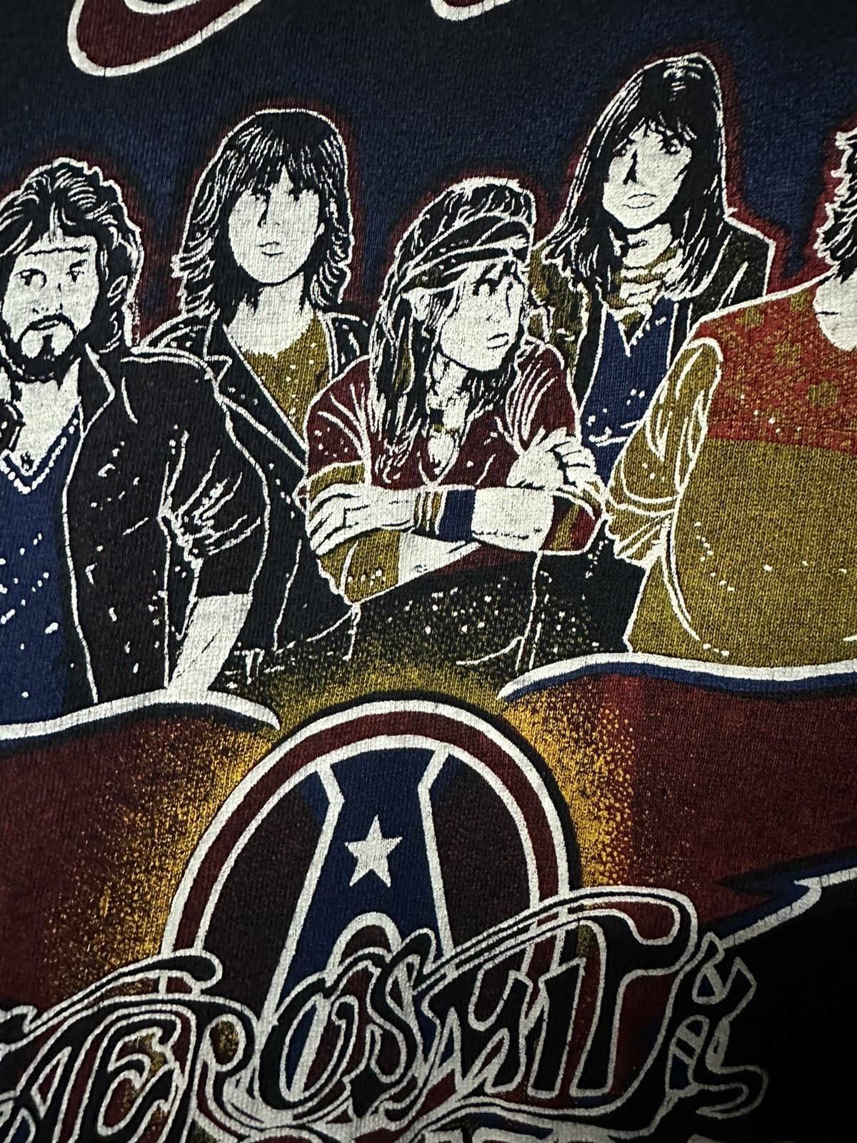 Band Tees Vintage 70s Aerosmith Live In Concert Bootleg Pakistan Tee Size US M / EU 48-50 / 2 - 4 Thumbnail