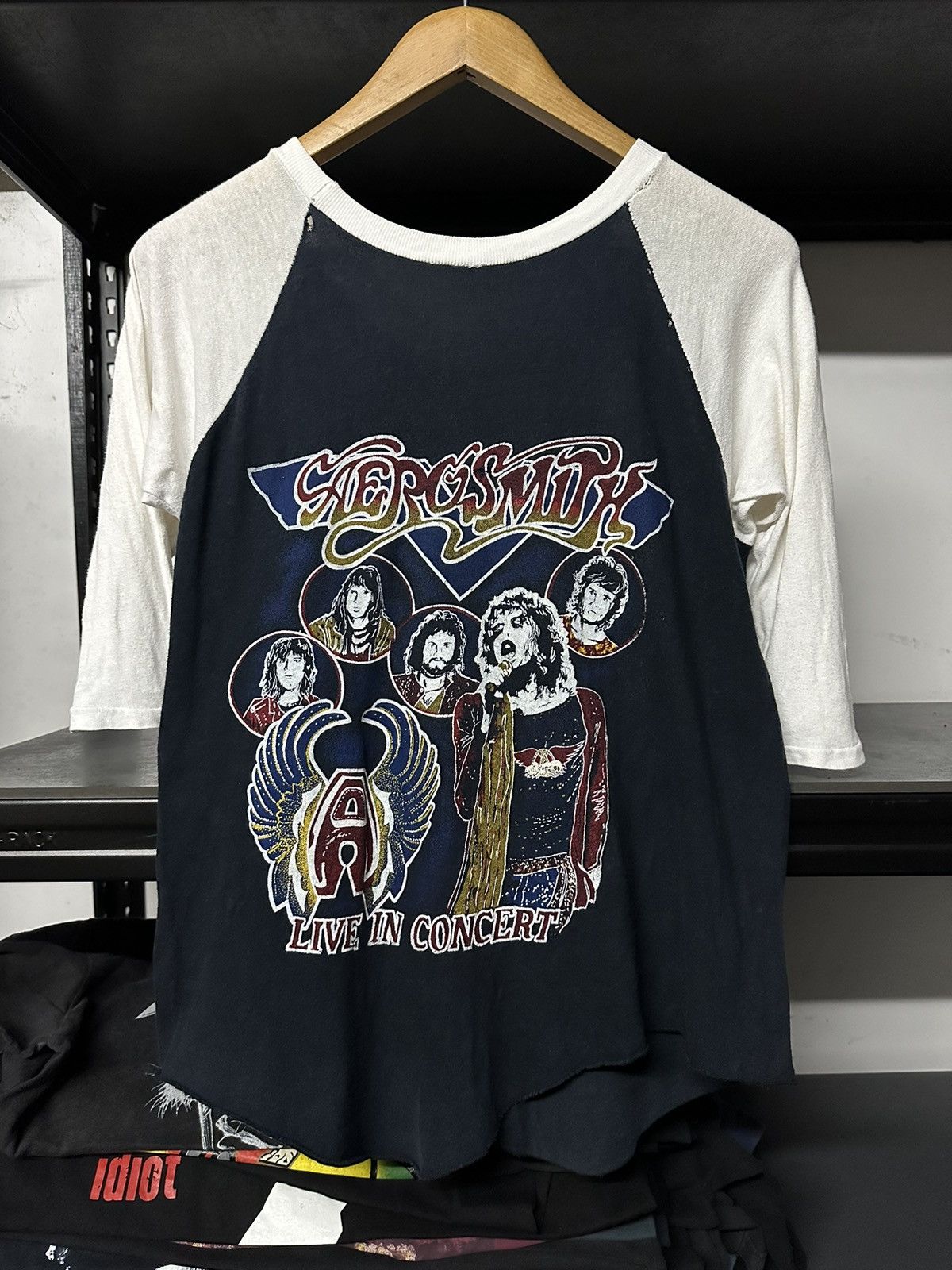 Band Tees Vintage 70s Aerosmith Live In Concert Bootleg Pakistan Tee Size US M / EU 48-50 / 2 - 2 Thumbnail