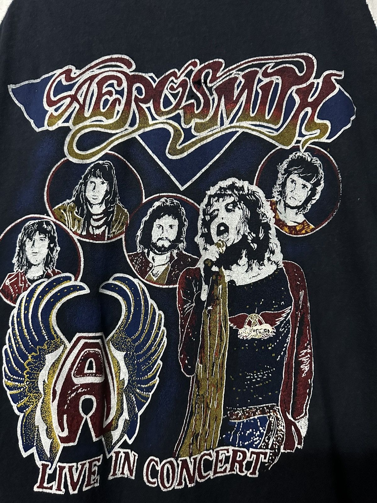 Band Tees Vintage 70s Aerosmith Live In Concert Bootleg Pakistan Tee Size US M / EU 48-50 / 2 - 11 Thumbnail