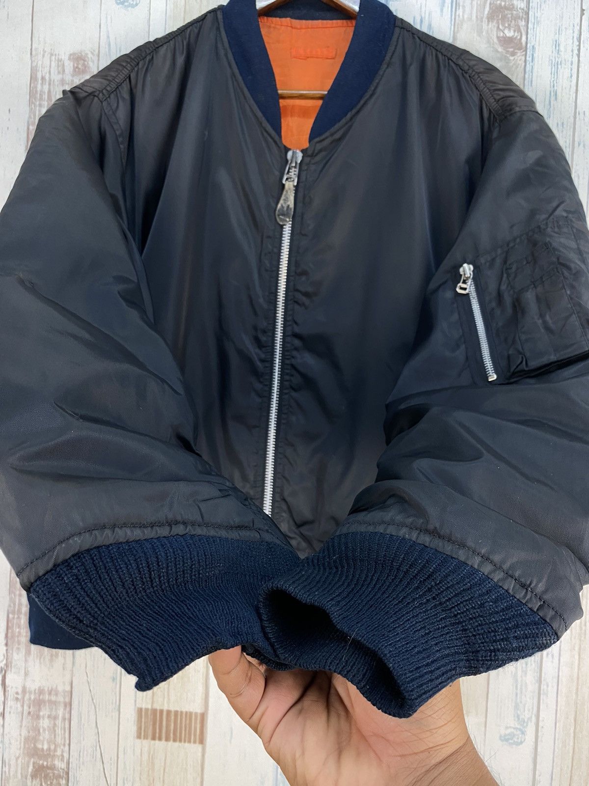 Army Of Me Vintage Air-Force Intermedjate Ma-1 Bomber Jacket Size US M / EU 48-50 / 2 - 7 Thumbnail