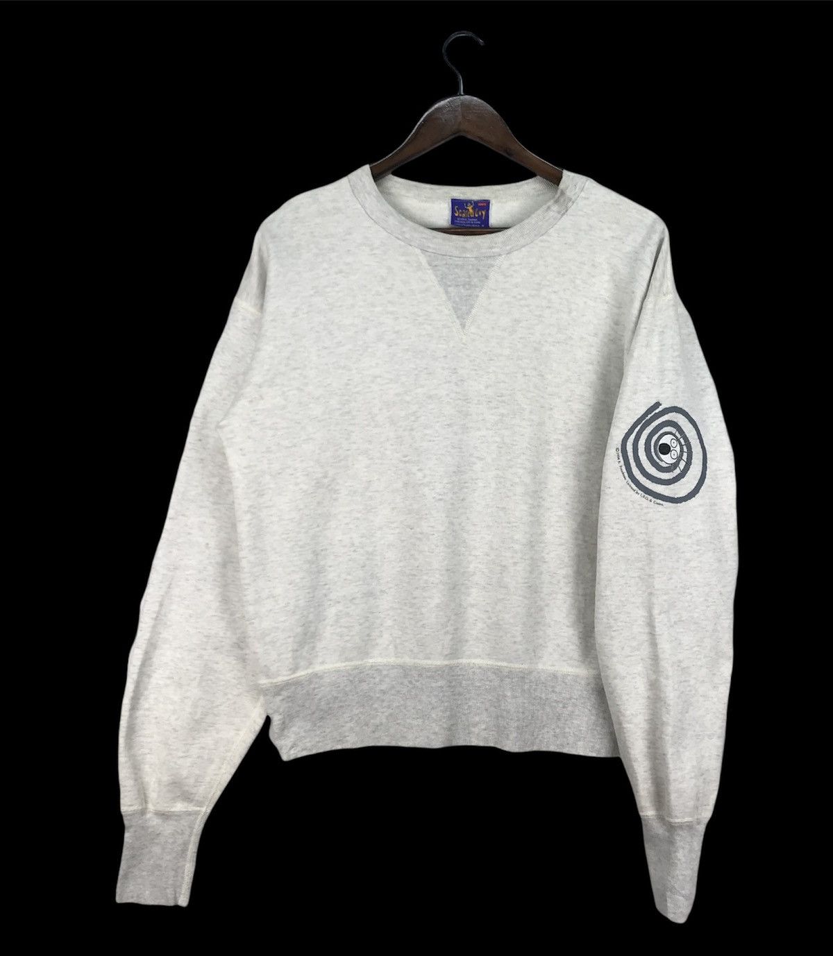 image of Levis x Levis Vintage Clothing Vintage 90's Levi’S Scared Guy Sweatshirt in Grey, Men's (Size Mediu