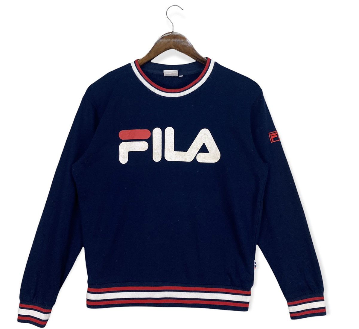Fila Vintage Fila Big Logo Sweatshirt Size US M / EU 48-50 / 2 - 1 Thumbnail