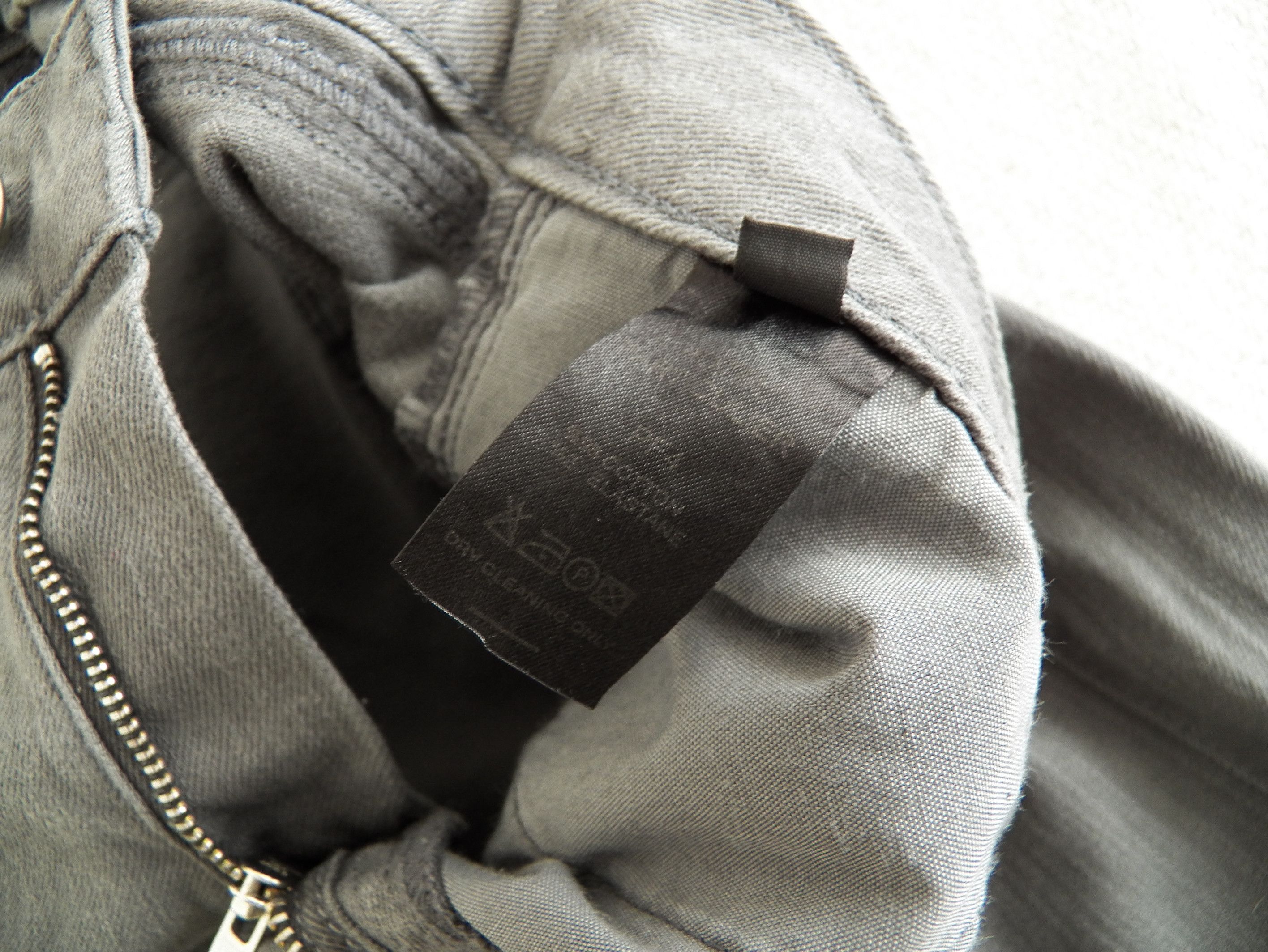 Other Hotel Particulier Slim Jeans Grey Twill Distressed Ripped Size 27" / US 4 / IT 40 - 7 Thumbnail