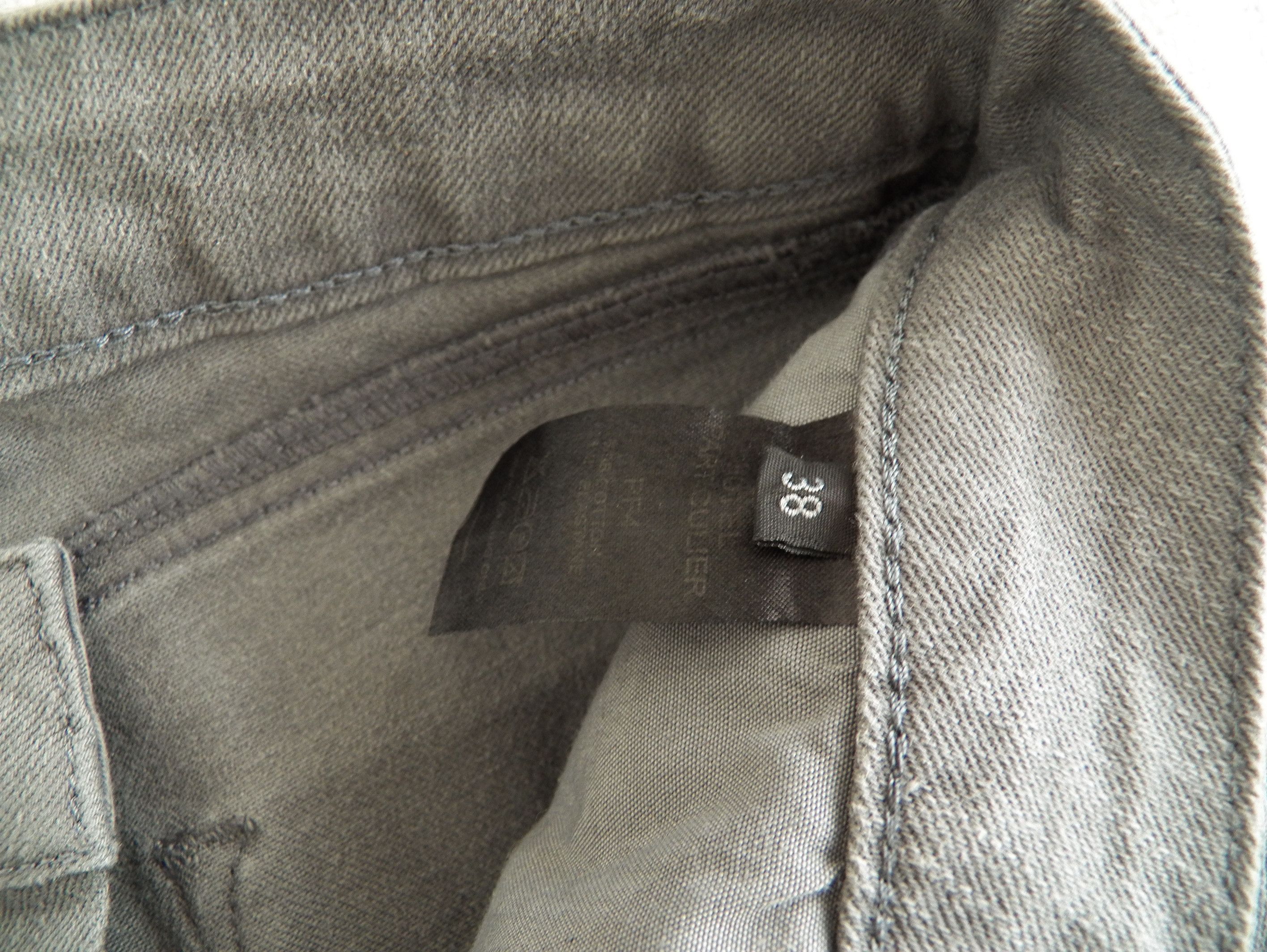 Other Hotel Particulier Slim Jeans Grey Twill Distressed Ripped Size 27" / US 4 / IT 40 - 6 Thumbnail