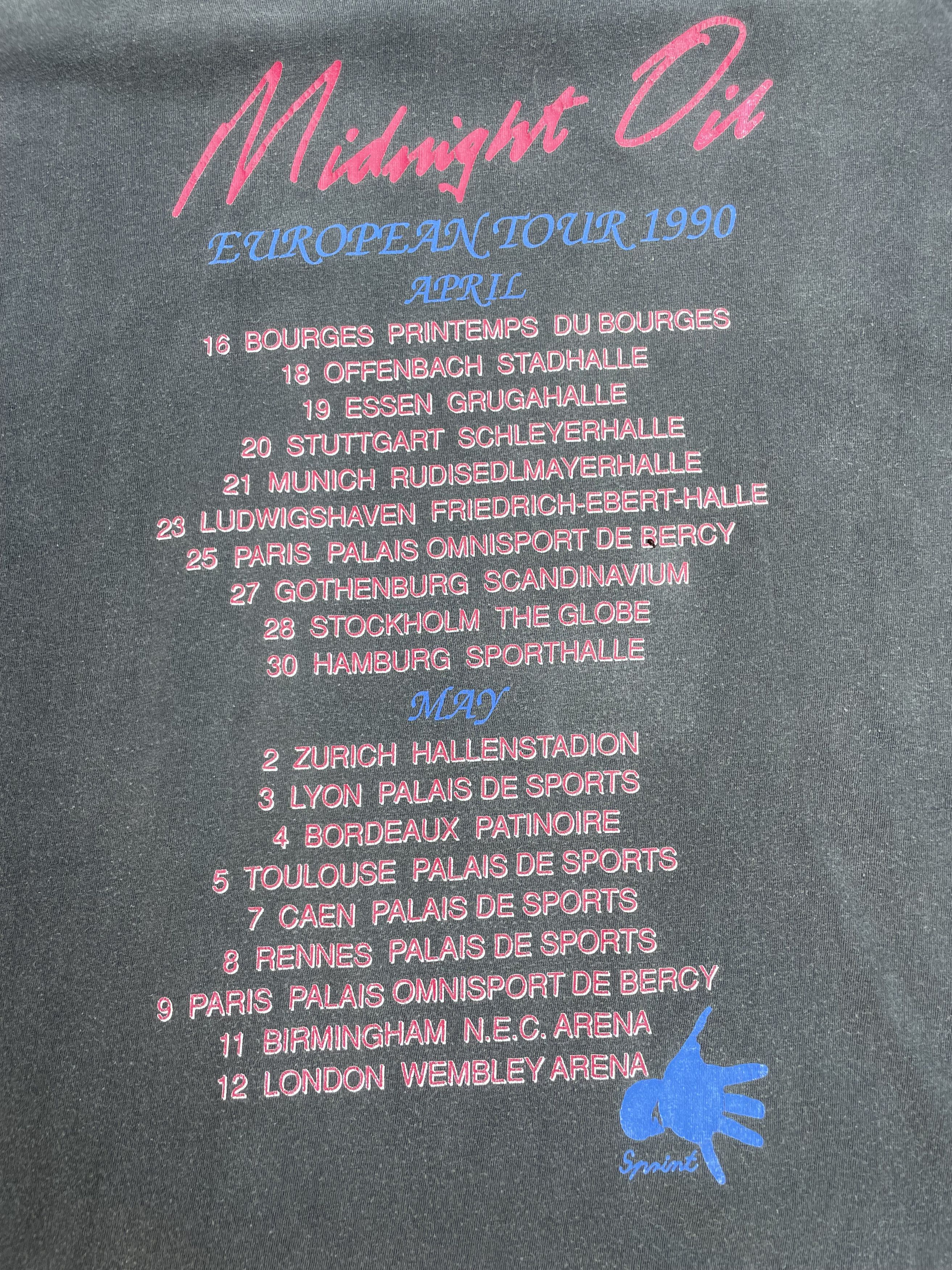 Band Tees Vintage 1990 Midnight Oil Blue Sky Mining European Tour tee Size US XL / EU 56 / 4 - 10 Thumbnail