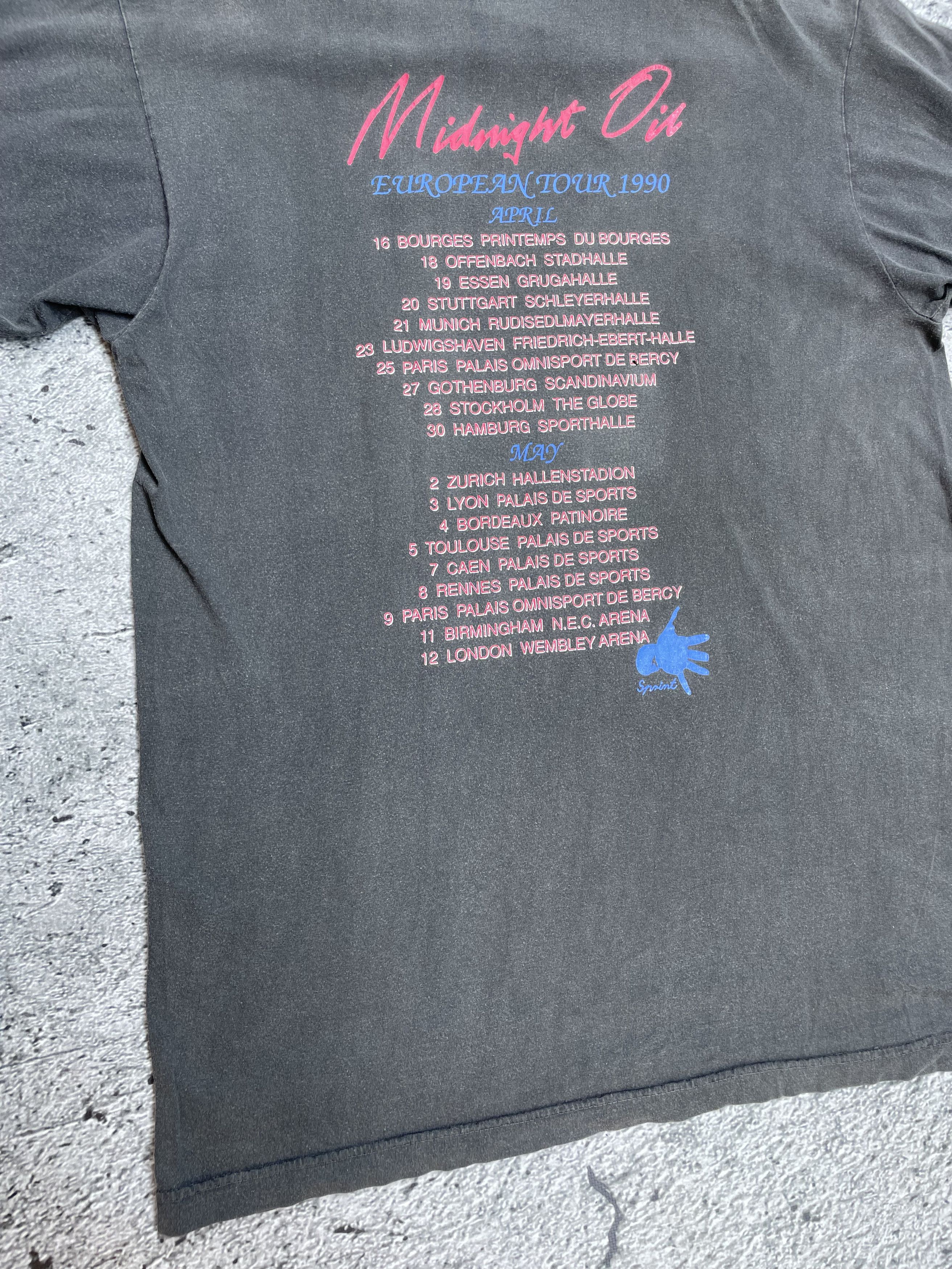 Band Tees Vintage 1990 Midnight Oil Blue Sky Mining European Tour tee Size US XL / EU 56 / 4 - 7 Thumbnail