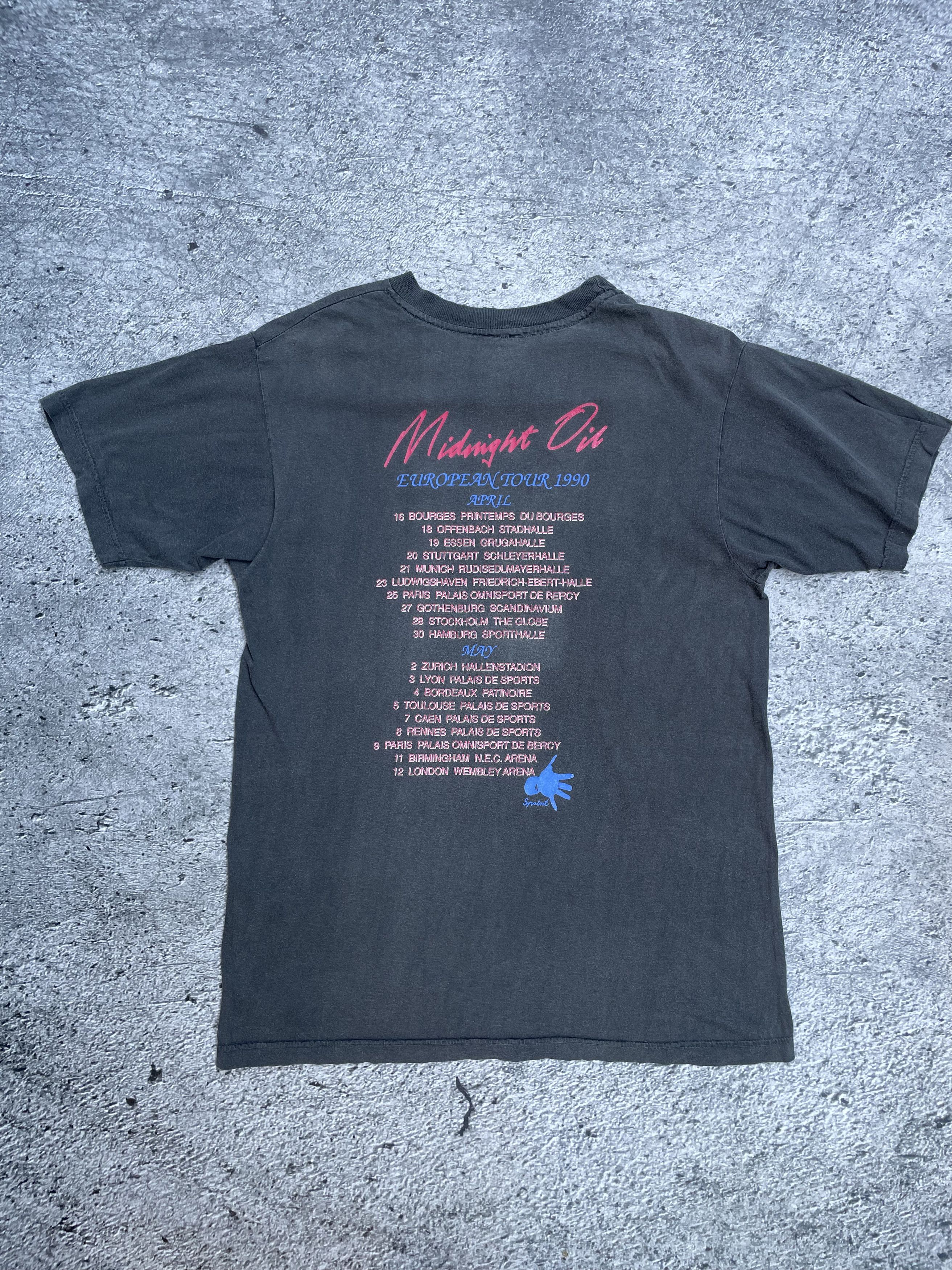 Band Tees Vintage 1990 Midnight Oil Blue Sky Mining European Tour tee Size US XL / EU 56 / 4 - 2 Thumbnail