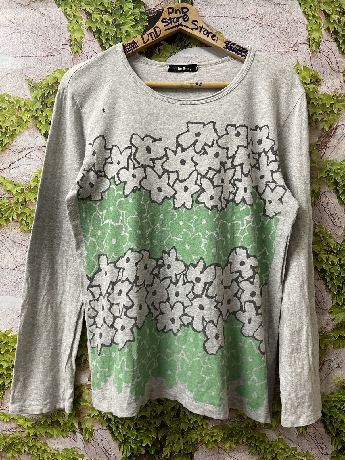 image of Vintage Y’S For Living Yohji Yamamoto Tee Very in Grey, Men's (Size Medium)