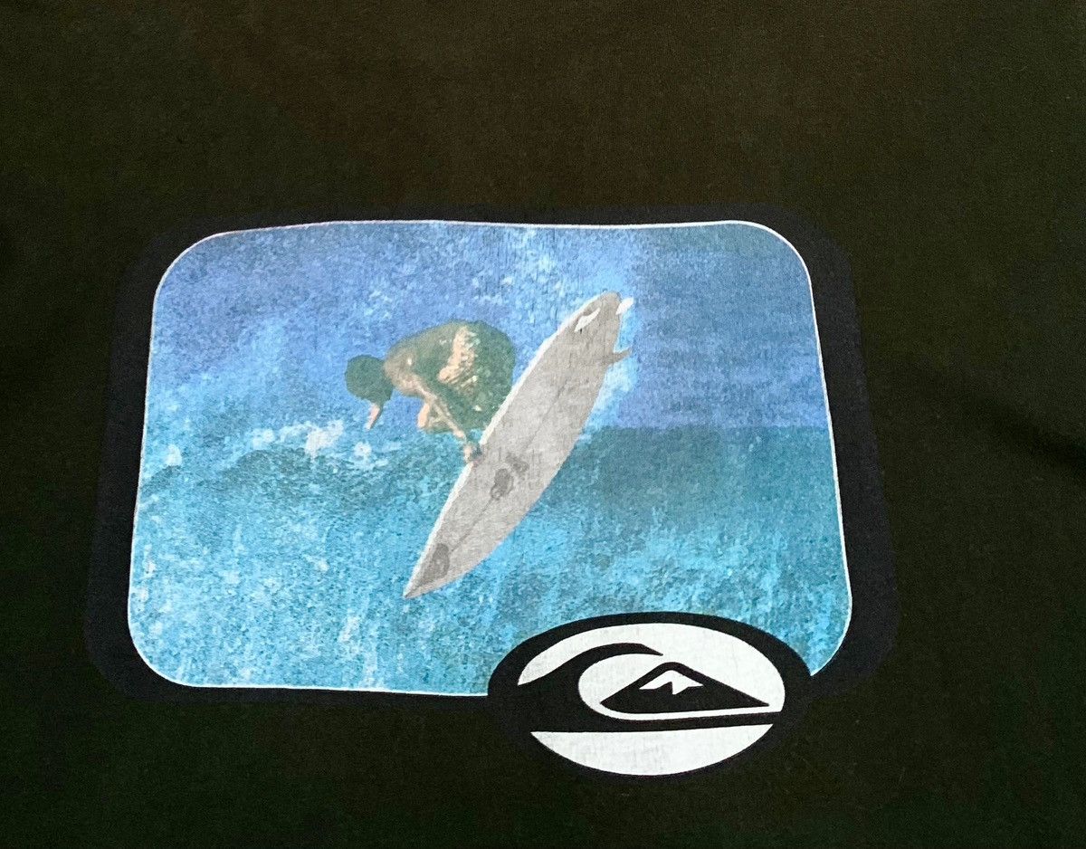 Quiksilver Rare Design Vintage Brand Surfing Quiksilver T-shirt 1990s Size US L / EU 52-54 / 3 - 3 Thumbnail