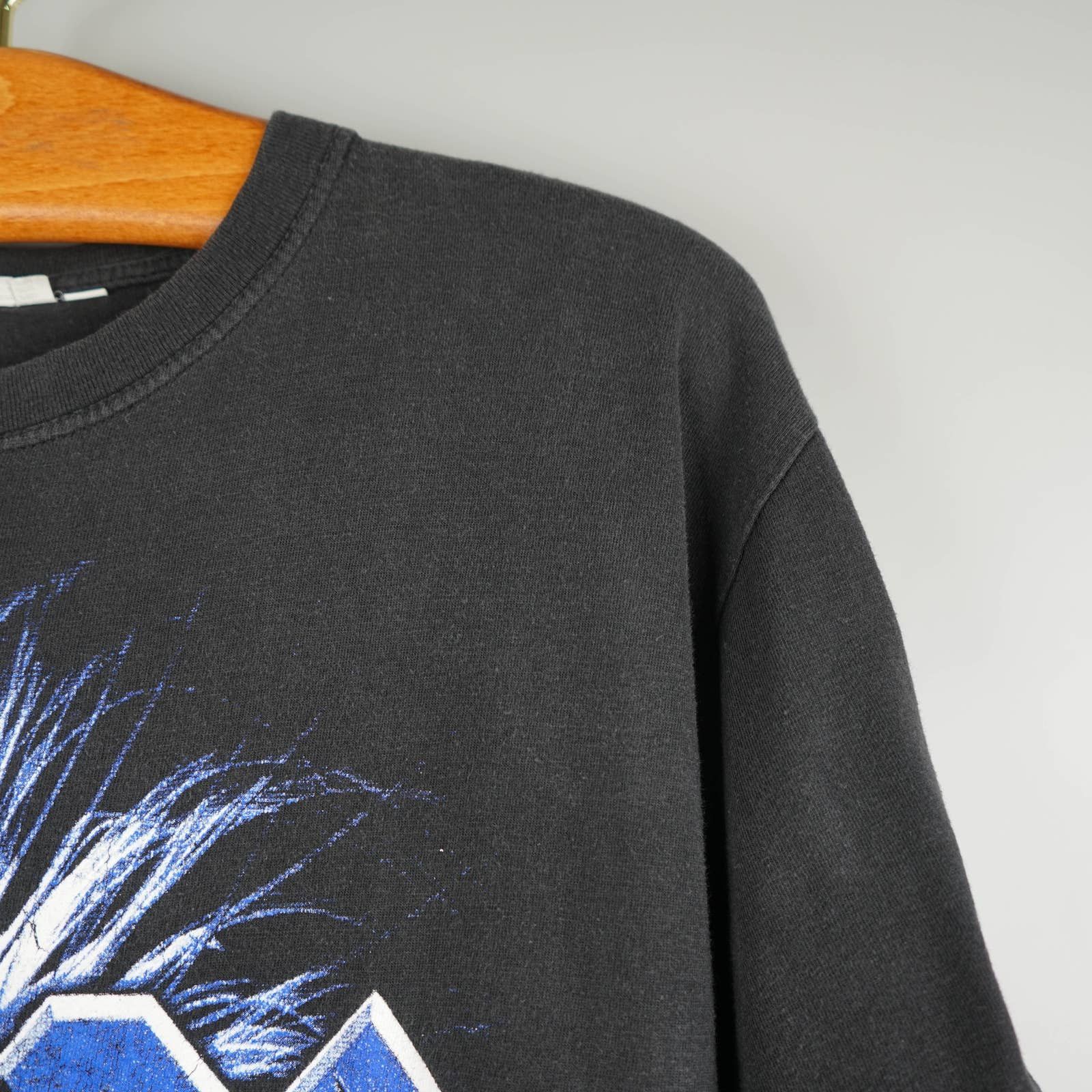Band Tees × Vintage Vintage 1990s ACDC T-Shirt Shot Down in Flames Size US L / EU 52-54 / 3 - 6 Thumbnail
