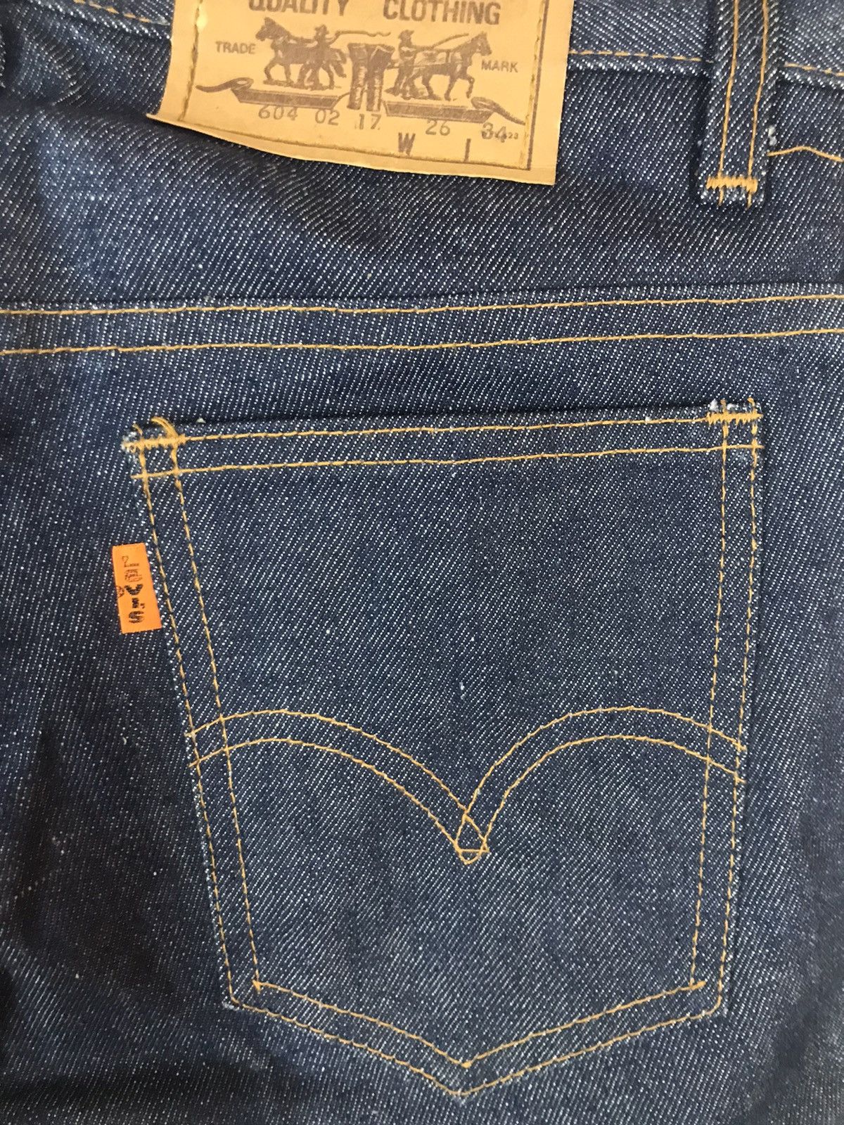 Levi's ‼️TRUE VINTAGE LEVIS 70s ORANGE Tag EXTRA BOOTCUT DENIM‼️ Size US 28 / EU 44 - 7 Thumbnail