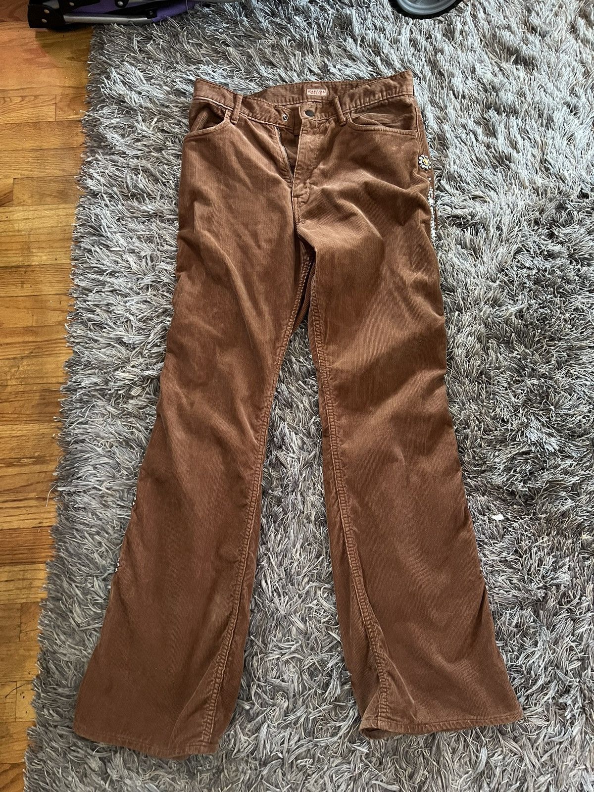 Kapital Kapital Studded Gemstone Corduroy Flared Pants Size US 31 - 1 Thumbnail