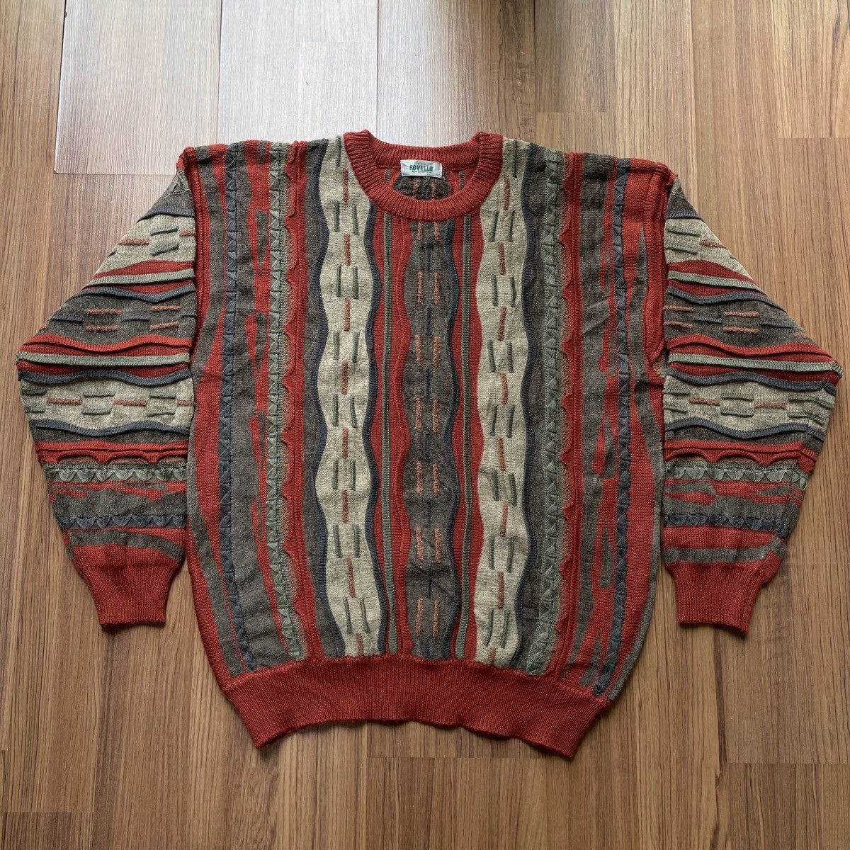 Coogi style Rovello 3D Knit sweater