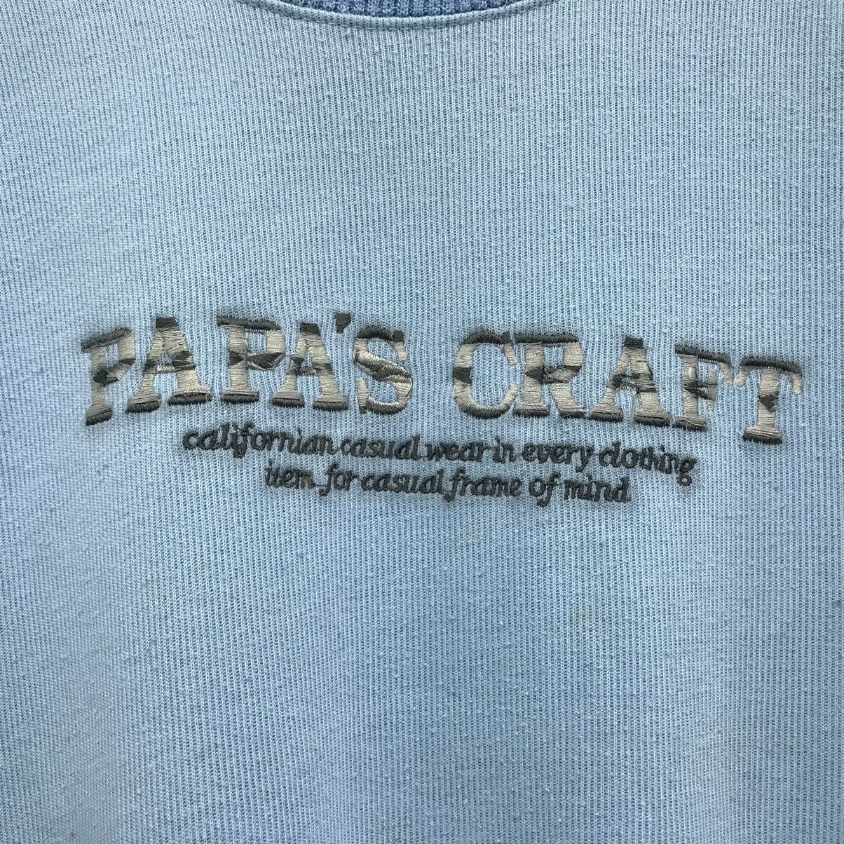 Japanese Brand × Vintage Papas Sweatshirt Crewneck Embroidery Spellout Size US M / EU 48-50 / 2 - 3 Thumbnail