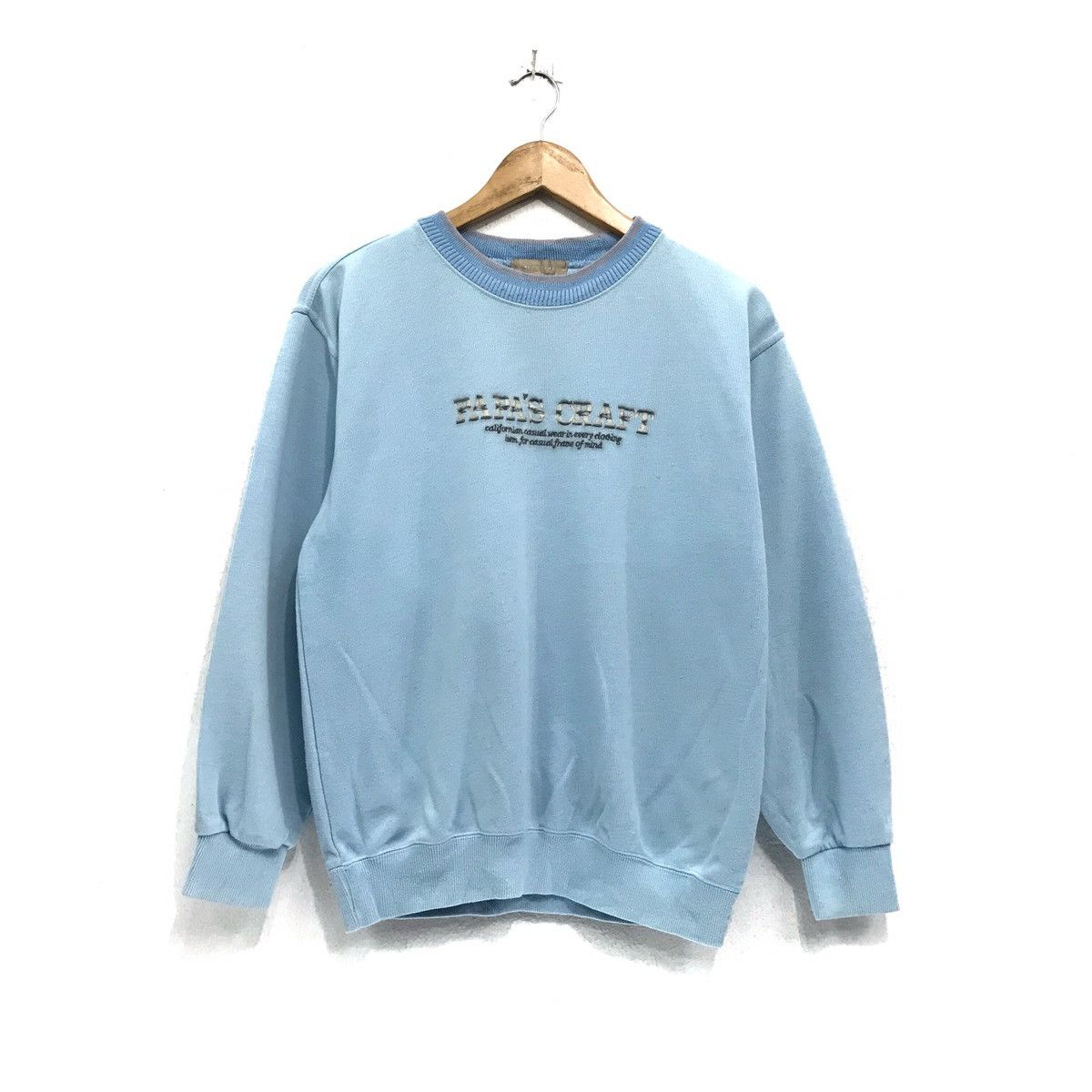 Japanese Brand × Vintage Papas Sweatshirt Crewneck Embroidery Spellout Size US M / EU 48-50 / 2 - 2 Thumbnail