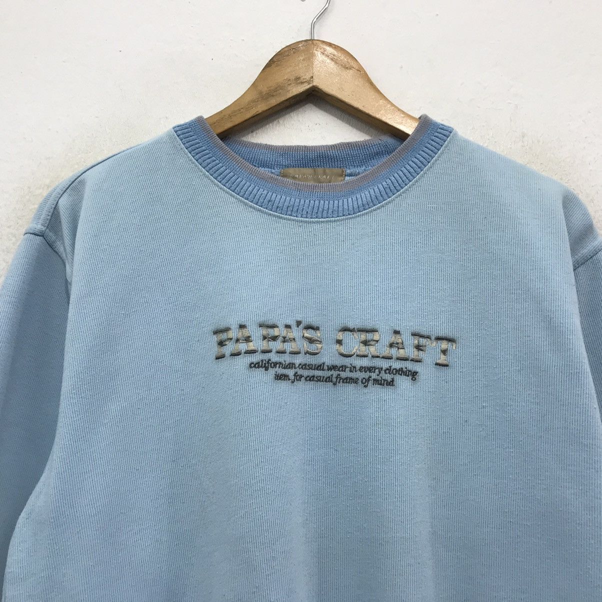 Japanese Brand × Vintage Papas Sweatshirt Crewneck Embroidery Spellout Size US M / EU 48-50 / 2 - 4 Thumbnail