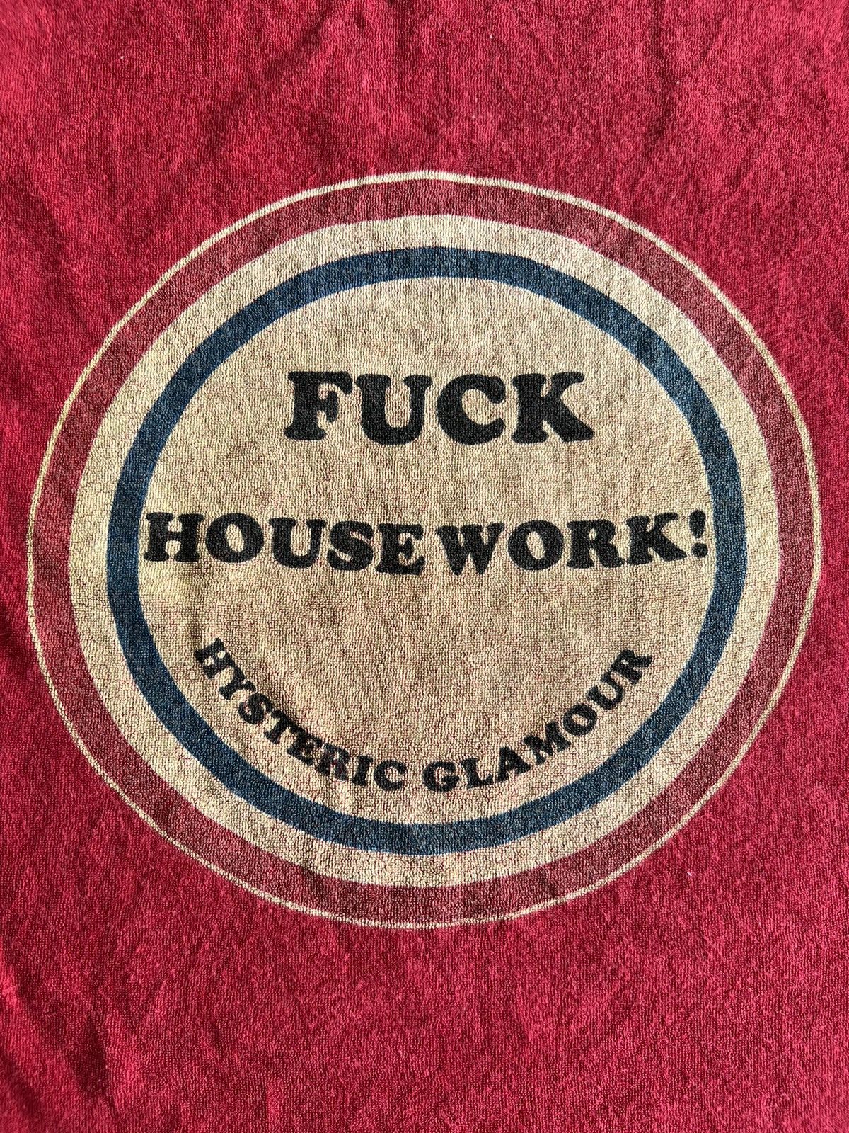 Hysteric Glamour × Vintage 1990s Hysteric Glamour "Fuck Housework" Words Towel Shirt Size S / US 4 / IT 40 - 3 Thumbnail