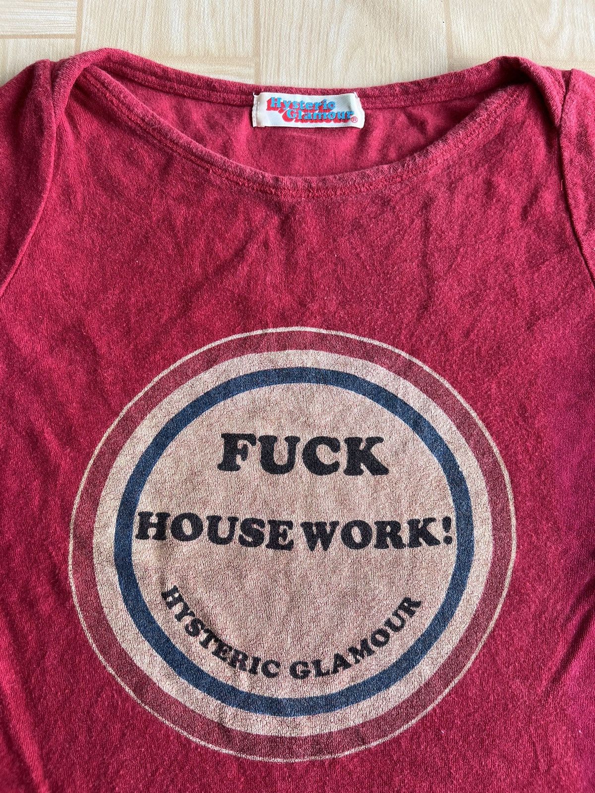 Hysteric Glamour × Vintage 1990s Hysteric Glamour "Fuck Housework" Words Towel Shirt Size S / US 4 / IT 40 - 2 Thumbnail