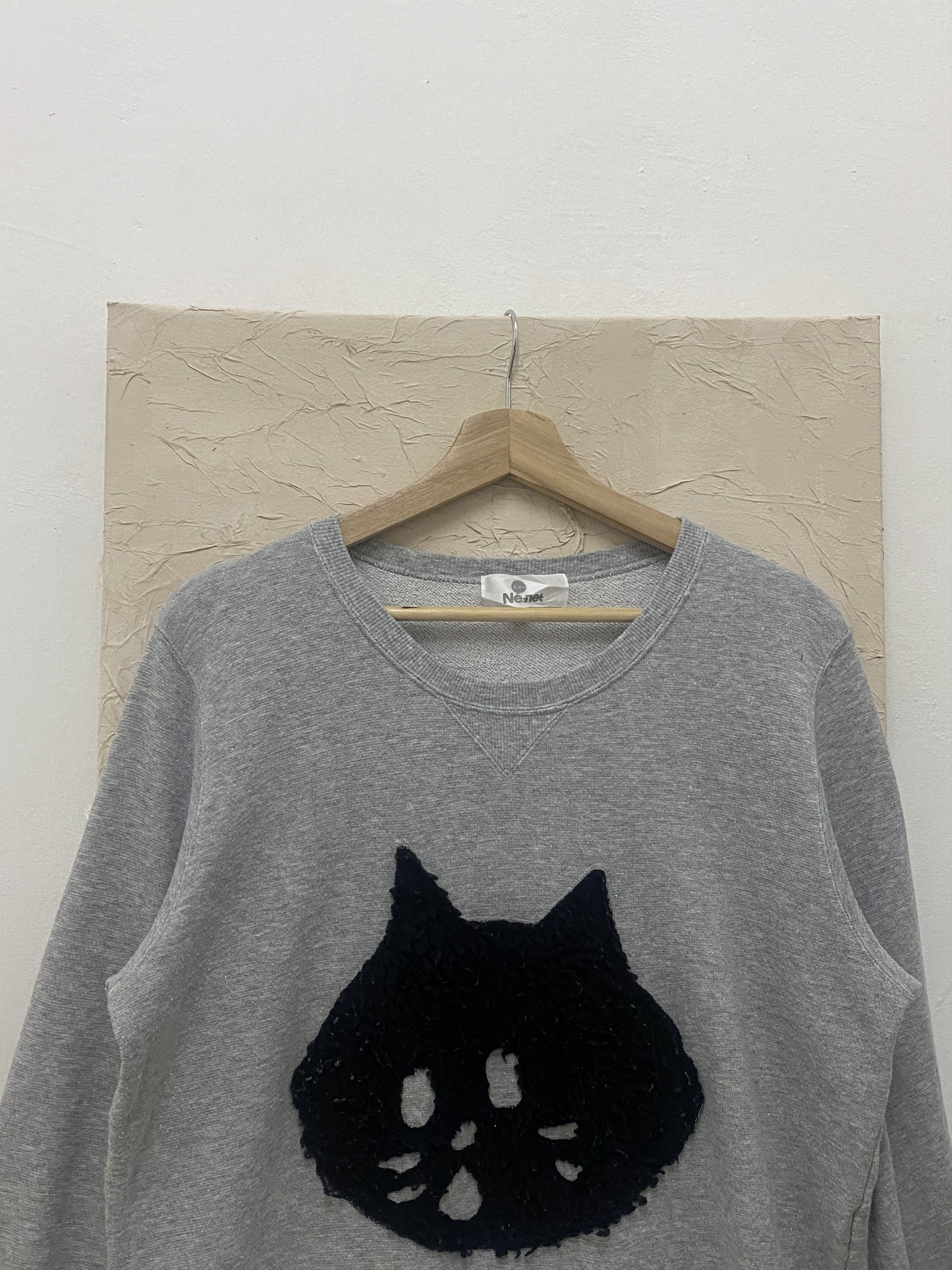 Issey Miyake × Ne-Net Ne-net cat big logo sweatshirt Size US L / EU 52-54 / 3 - 2 Thumbnail