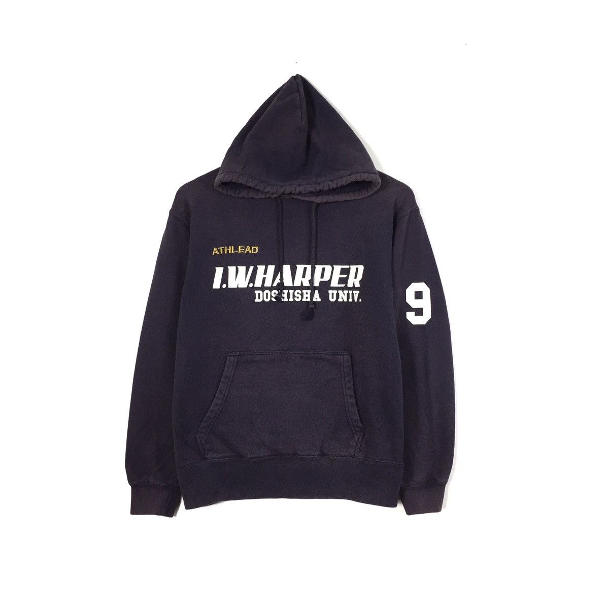 Japanese Brand × Vintage Vintage I.W.HARPER Doshisha Univ. Hoodie University Japan Size US S / EU 44-46 / 1 - 1 Thumbnail