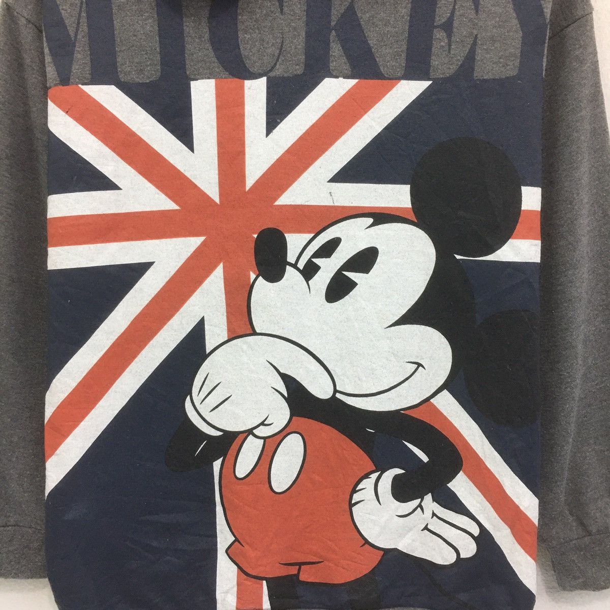 Cartoon Network × Disney × Mickey Mouse Mickey Mouse Sweatshirt Hoodies Biglogo Mickey Britain Flag Size US M / EU 48-50 / 2 - 4 Thumbnail