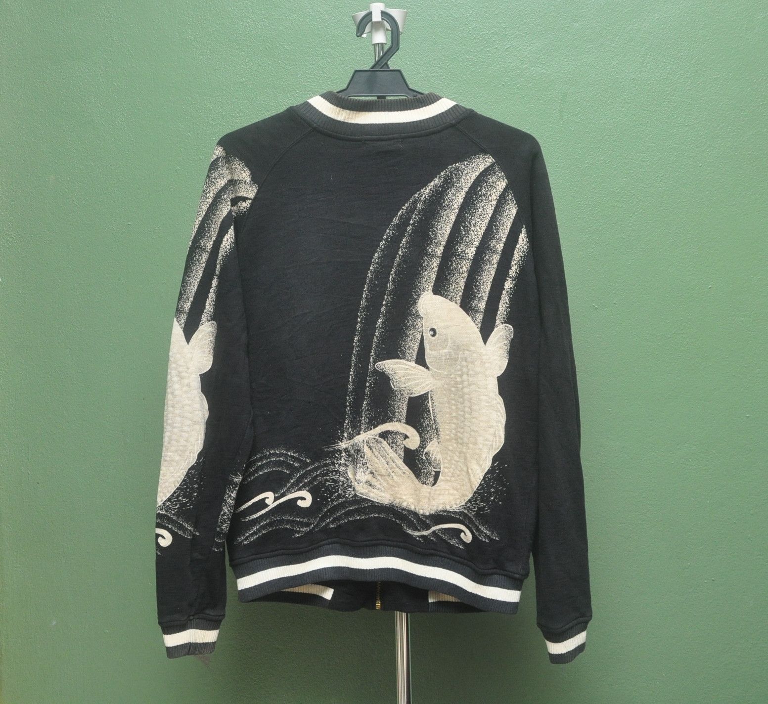 image of Vintage Kula Brand By Eternal Sukajan Design Sweater in Black, Men's (Size Medium)