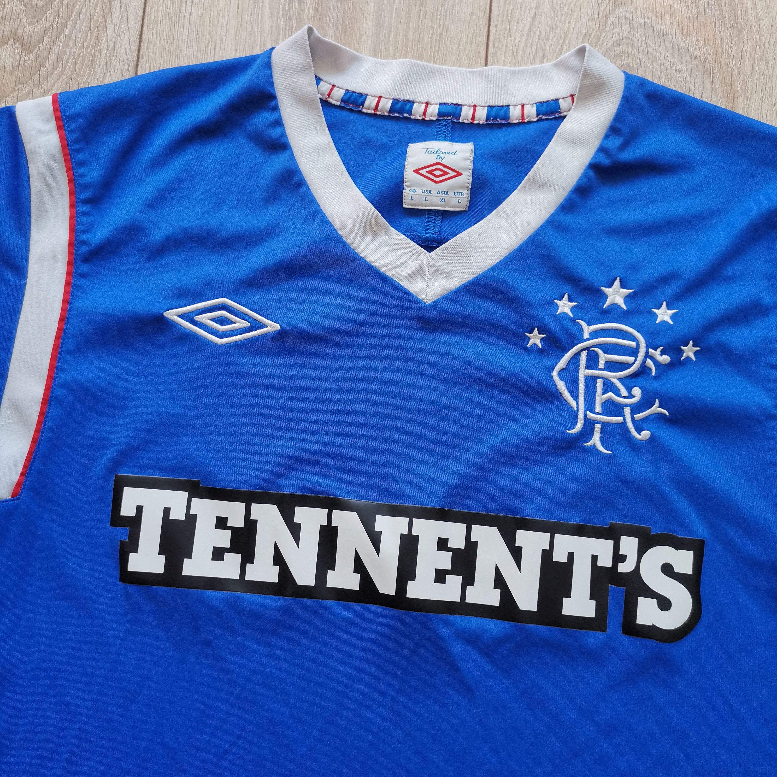 Umbro Umbro Glasgow Rangers 2011/12 football home jersey Size US L / EU 52-54 / 3 - 4 Thumbnail