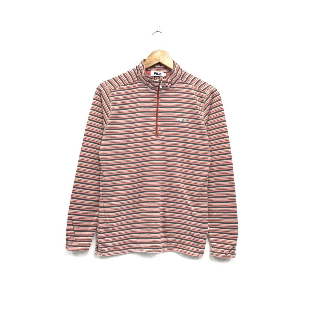 Fila × Japanese Brand × Vintage Fila Halfzip Stripes Design Size US S / EU 44-46 / 1 - 2 Thumbnail