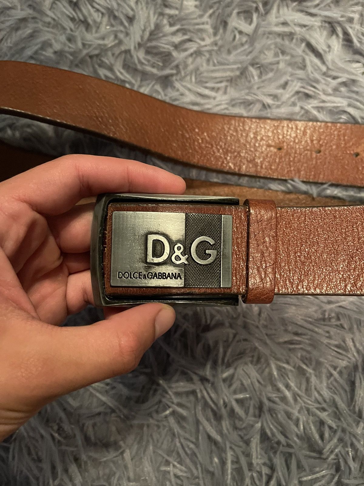 Cowboy Equipment × Dolce & Gabbana × Vintage Dolce & Gabbana D&G vintage leather belt 99cm Size 32 - 2 Thumbnail