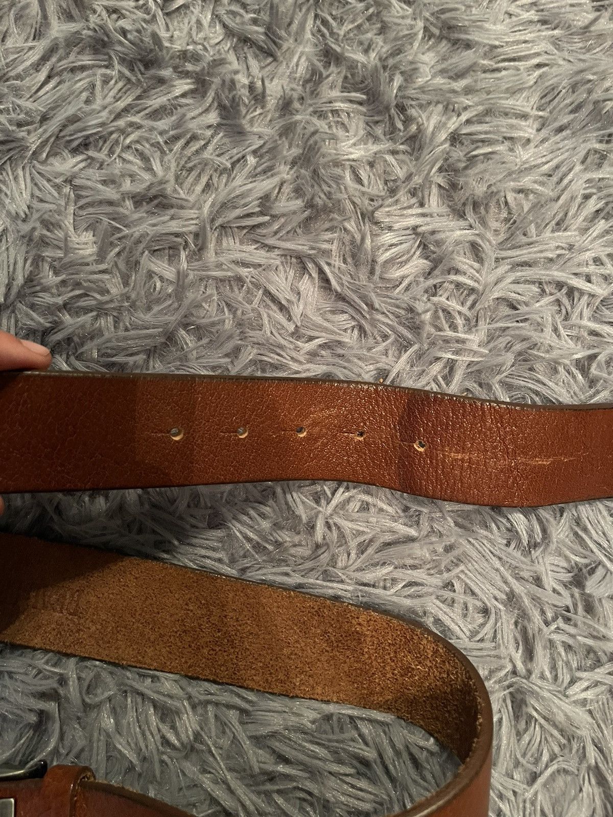 Cowboy Equipment × Dolce & Gabbana × Vintage Dolce & Gabbana D&G vintage leather belt 99cm Size 32 - 3 Thumbnail