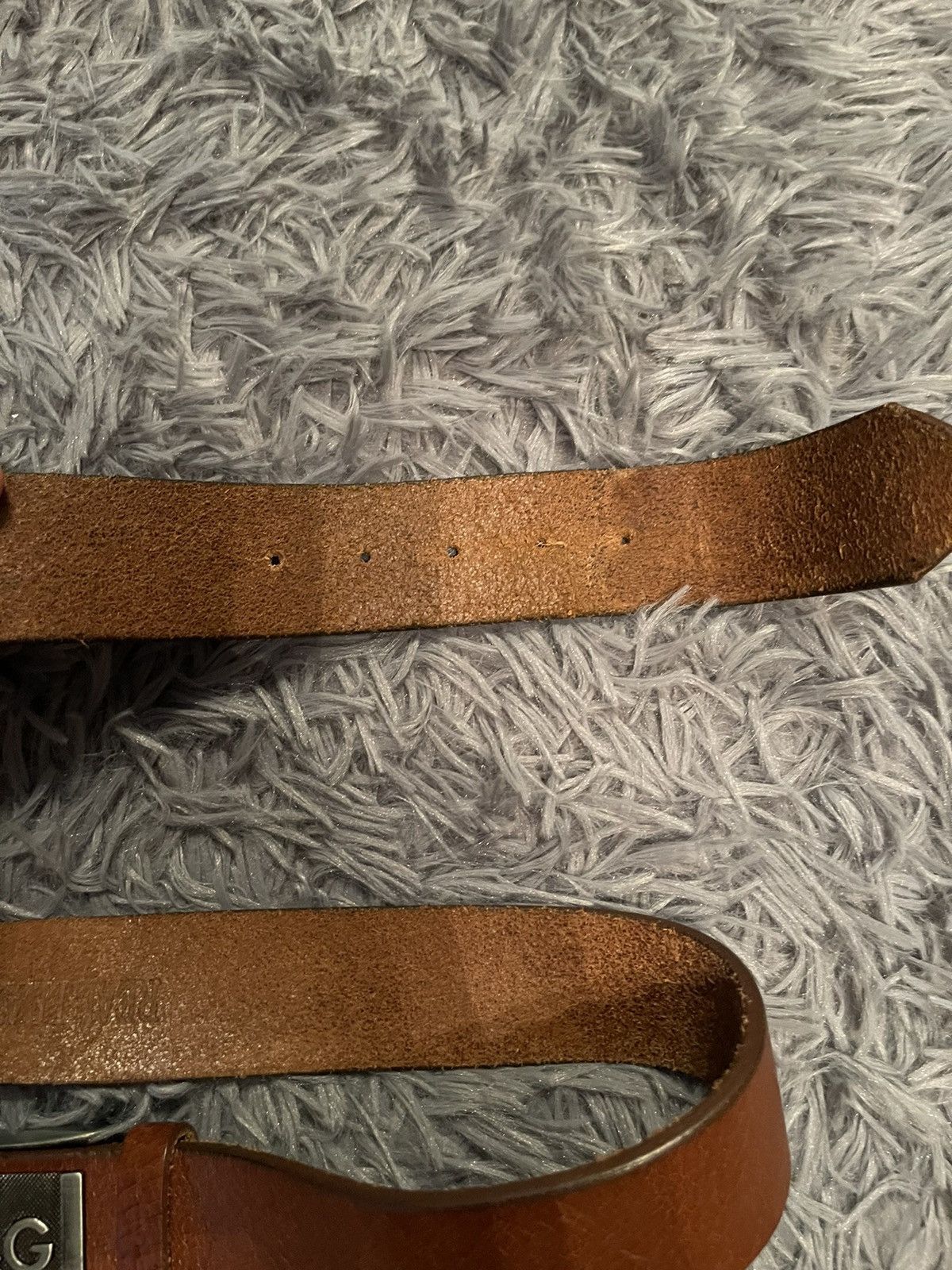 Cowboy Equipment × Dolce & Gabbana × Vintage Dolce & Gabbana D&G vintage leather belt 99cm Size 32 - 4 Thumbnail