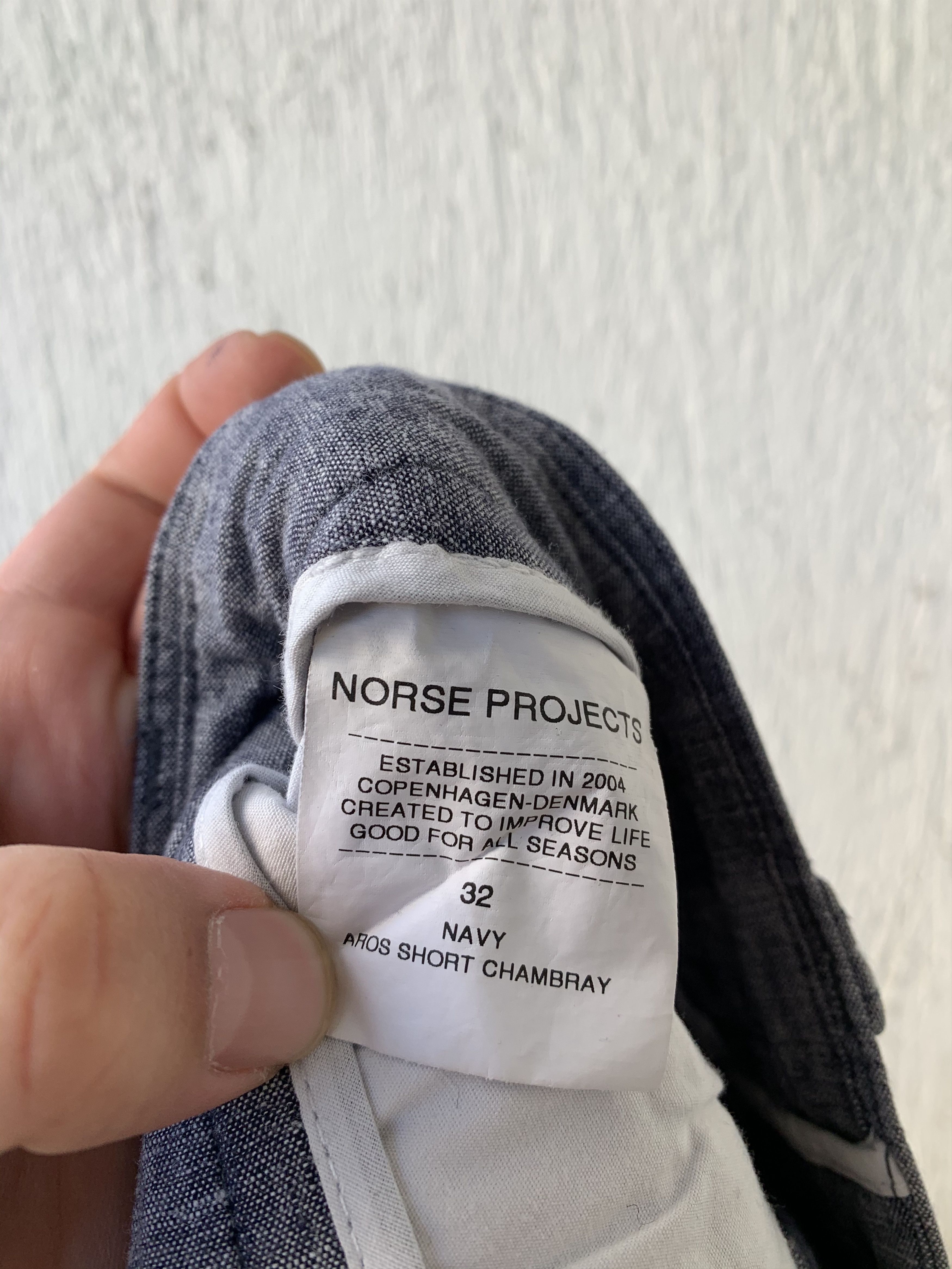Norse Projects AROS CHAMBRAY SHORT Size US 32 / EU 48 - 5 Thumbnail