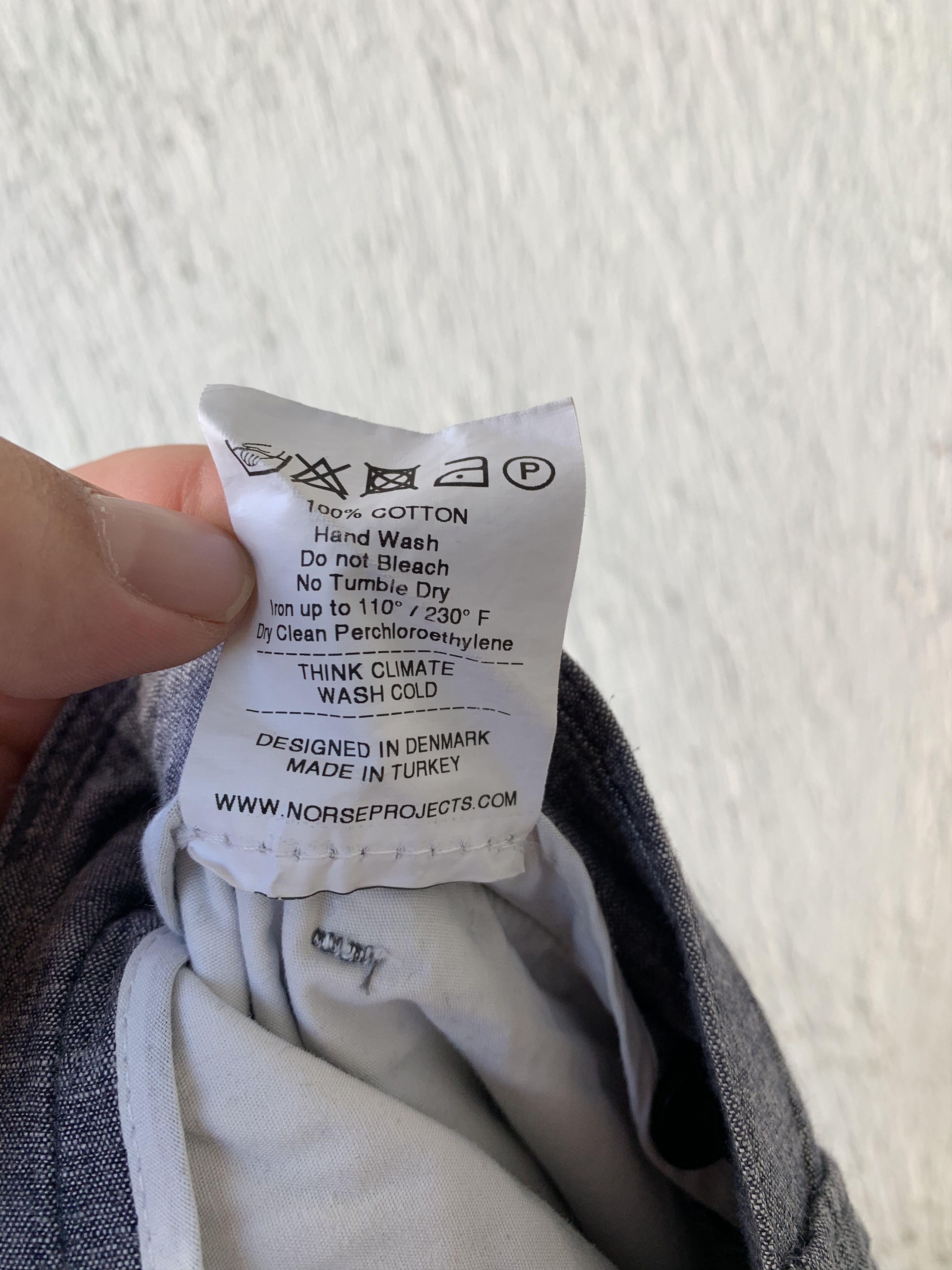 Norse Projects AROS CHAMBRAY SHORT Size US 32 / EU 48 - 6 Thumbnail