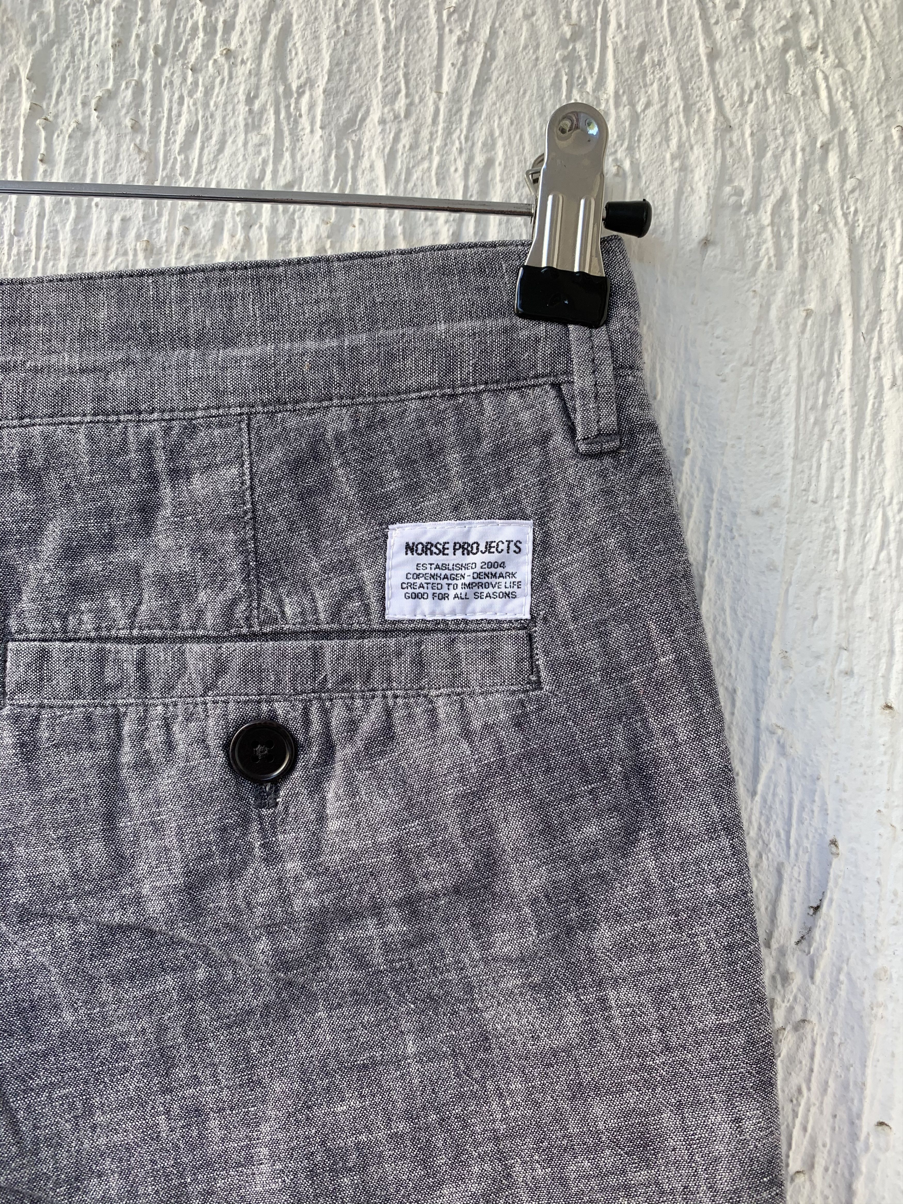 Norse Projects AROS CHAMBRAY SHORT Size US 32 / EU 48 - 4 Thumbnail