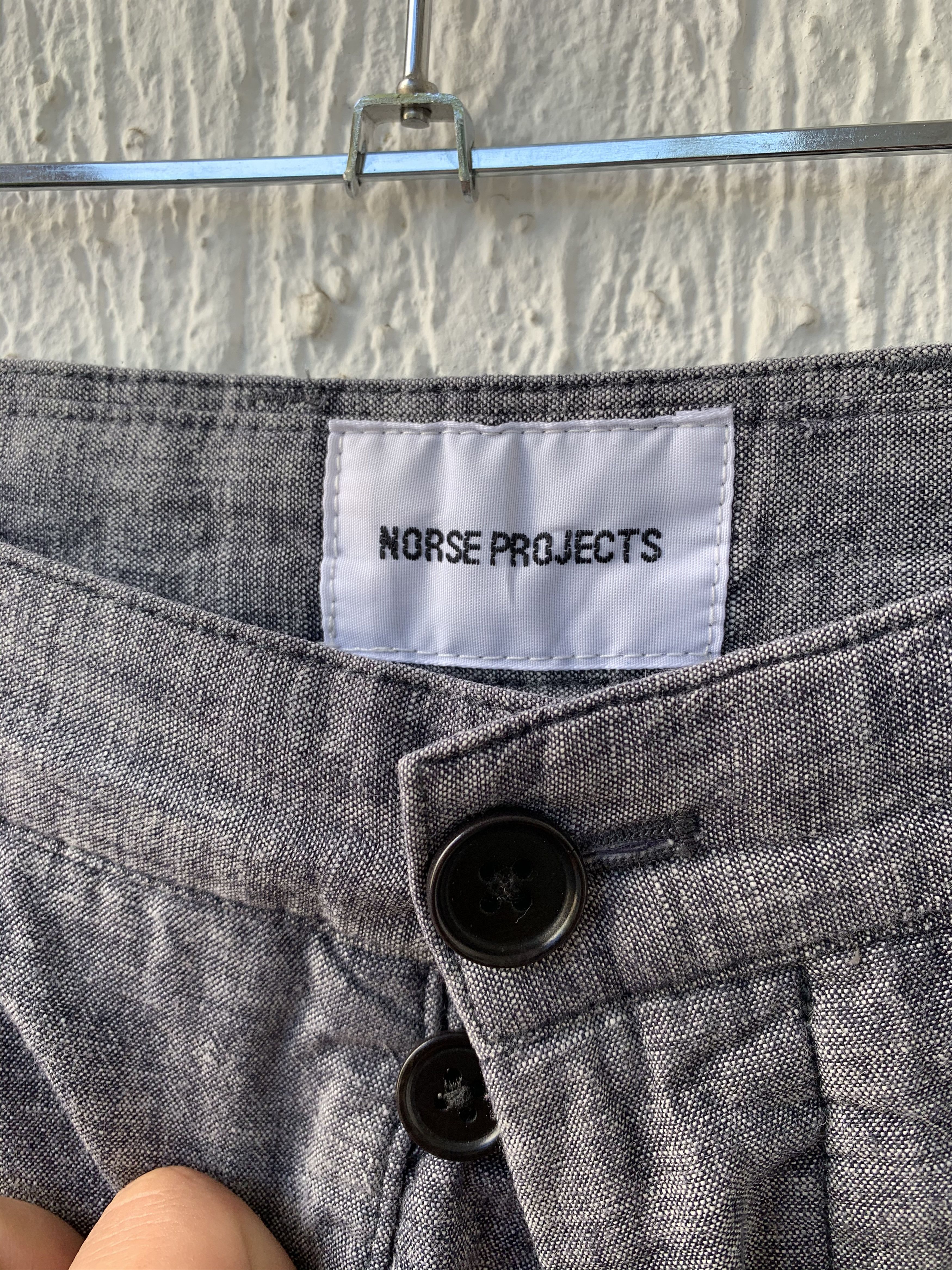Norse Projects AROS CHAMBRAY SHORT Size US 32 / EU 48 - 3 Thumbnail