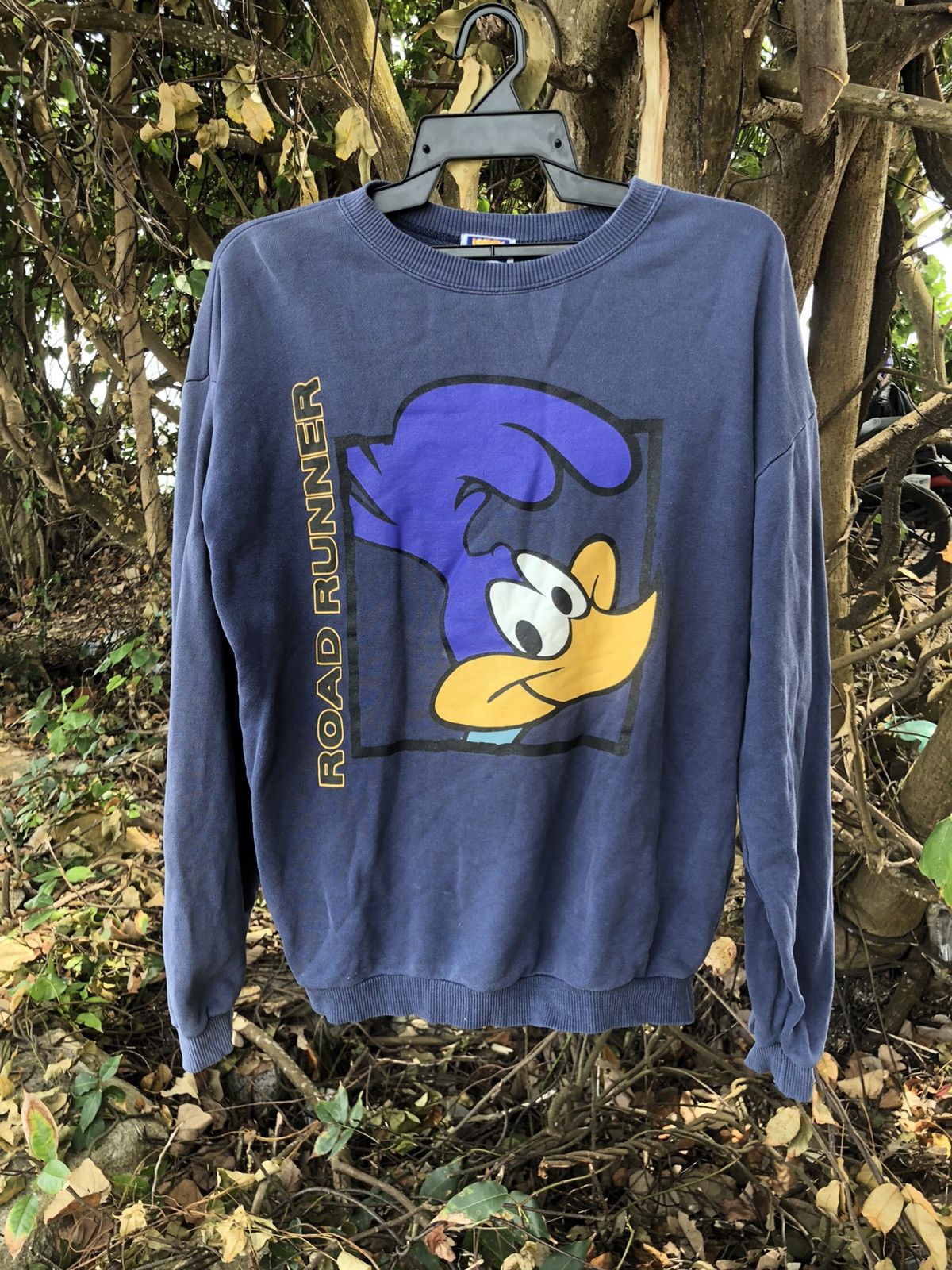 Cartoon Network × Vintage Vintage ROAD RUNNER Woody Sweatshirt by Looney Tunes Size US XL / EU 56 / 4 - 1 Thumbnail