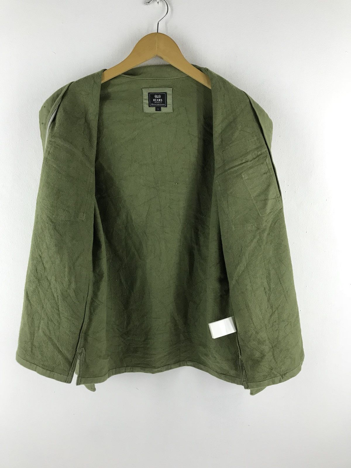 Beams Plus U.s. Army By Beams Heart Sage Green Cotton Shirt Size US M / EU 48-50 / 2 - 5 Thumbnail