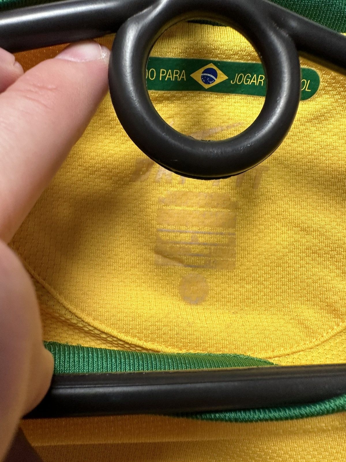 Nike × Vintage Vintage Nike Brasil soccer jersey size L Brazil Size US L / EU 52-54 / 3 - 3 Thumbnail