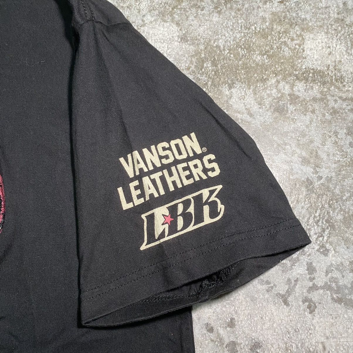 Vanson Leathers × Vintage RARE DESIGN! VANSON LEATHERS LOW BLOW KNUCKLE T SHIRT Size US XL / EU 56 / 4 - 7 Thumbnail